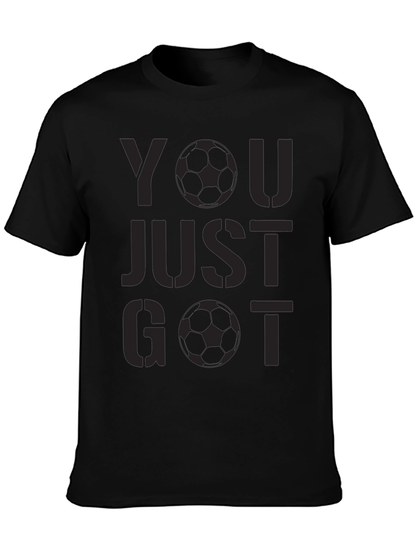 You Just Got Soccered Black T-Shirt