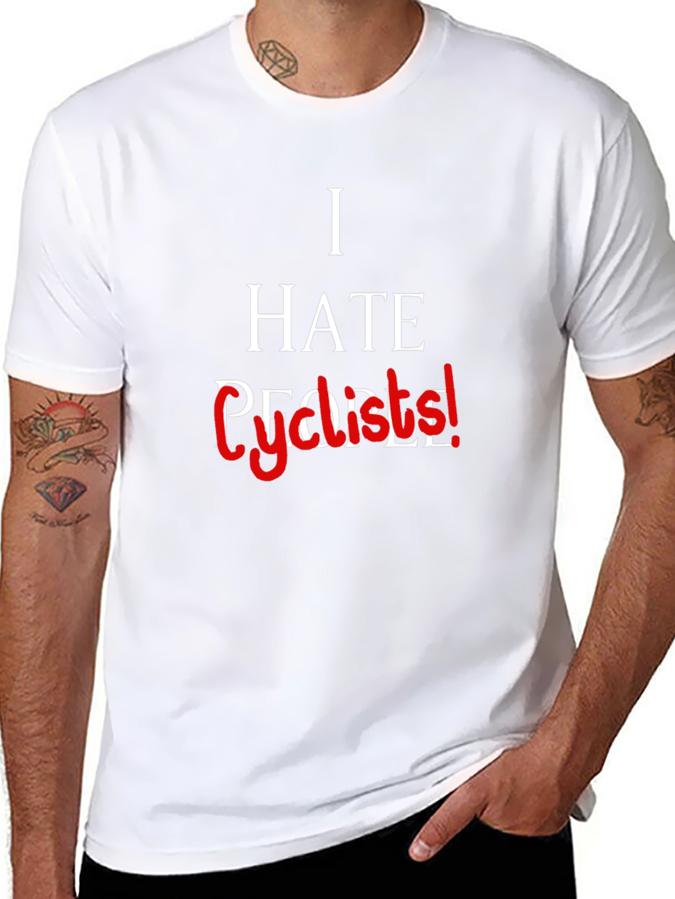 I Hate People... Cyclists! Graphic Tee