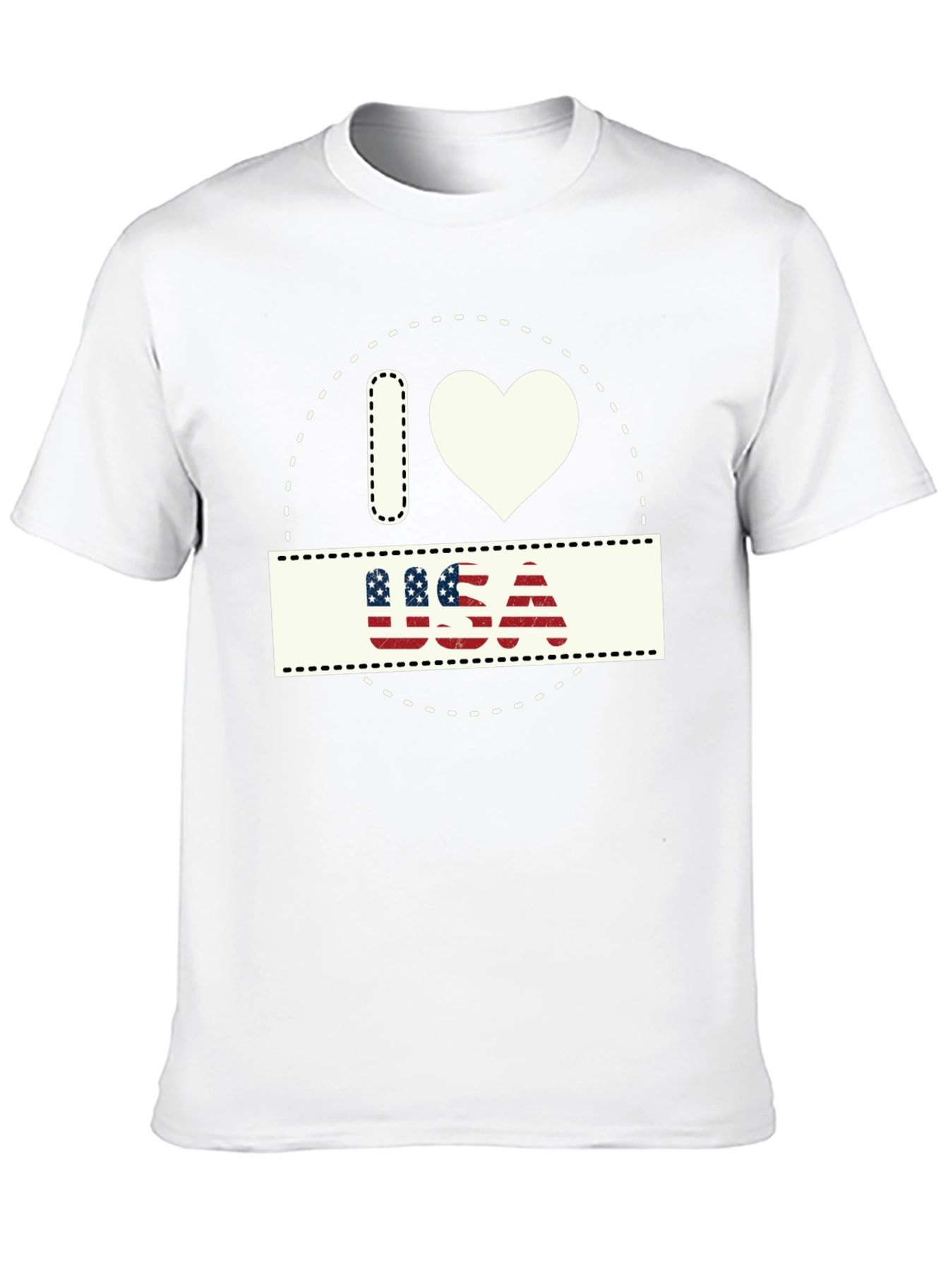I Love USA Patriotic T-Shirt - Stylish American Pride