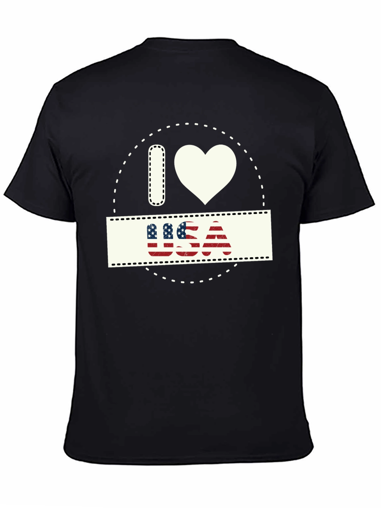 I Love USA Patriotic T-Shirt - Stylish American Pride