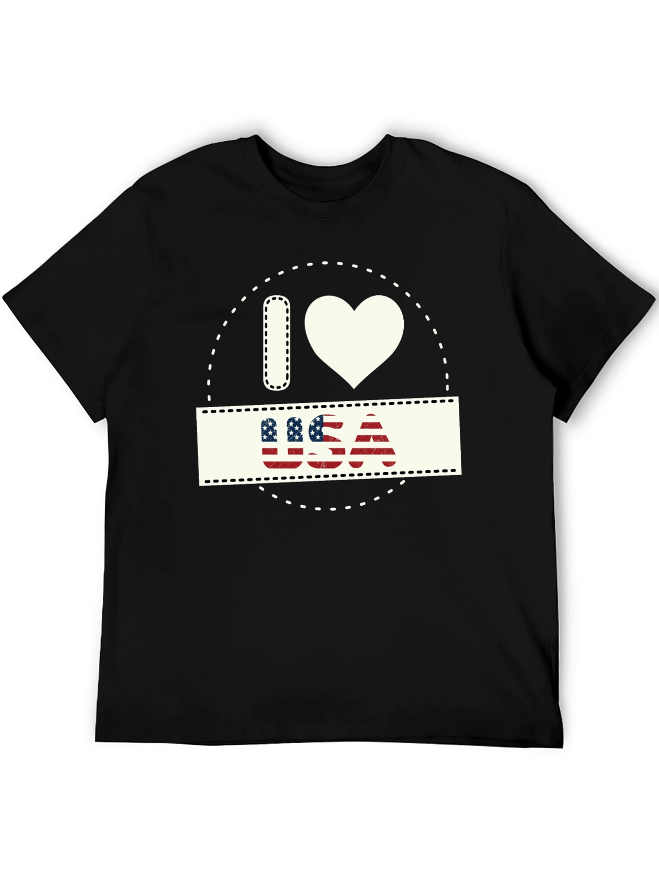 I Love USA Patriotic T-Shirt - Stylish American Pride
