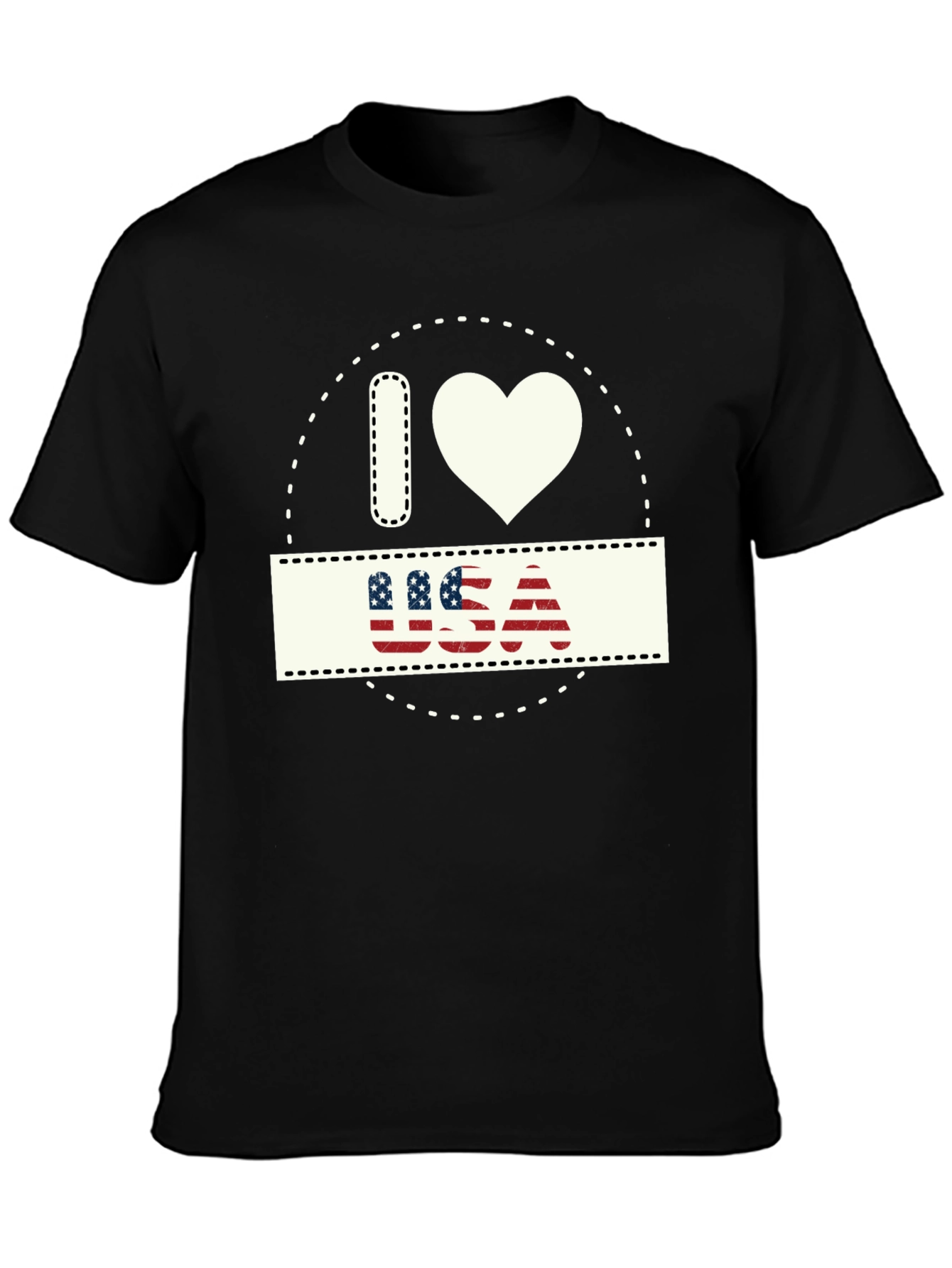 I Love USA Patriotic T-Shirt - Stylish American Pride