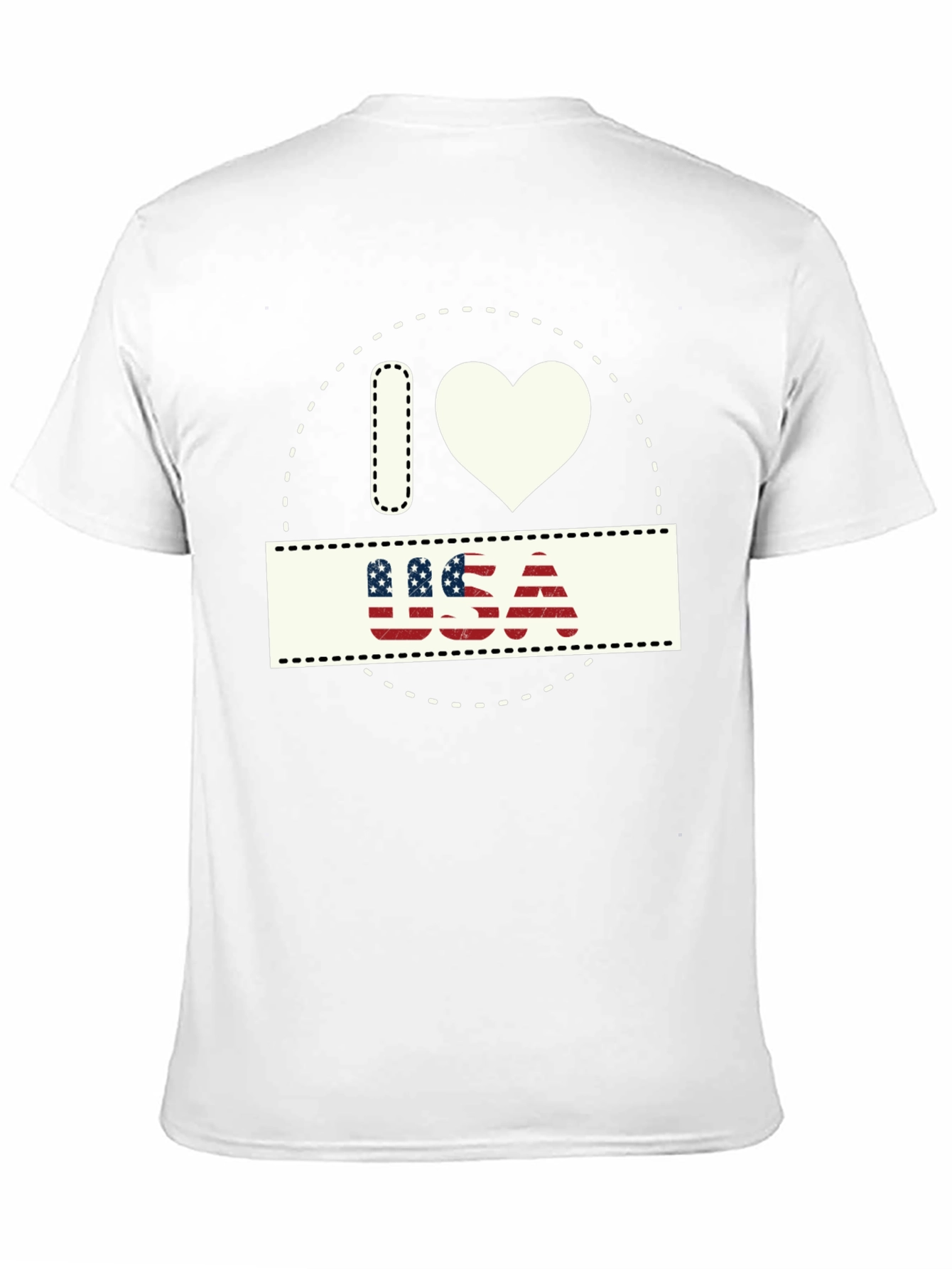 I Love USA Patriotic T-Shirt - Stylish American Pride