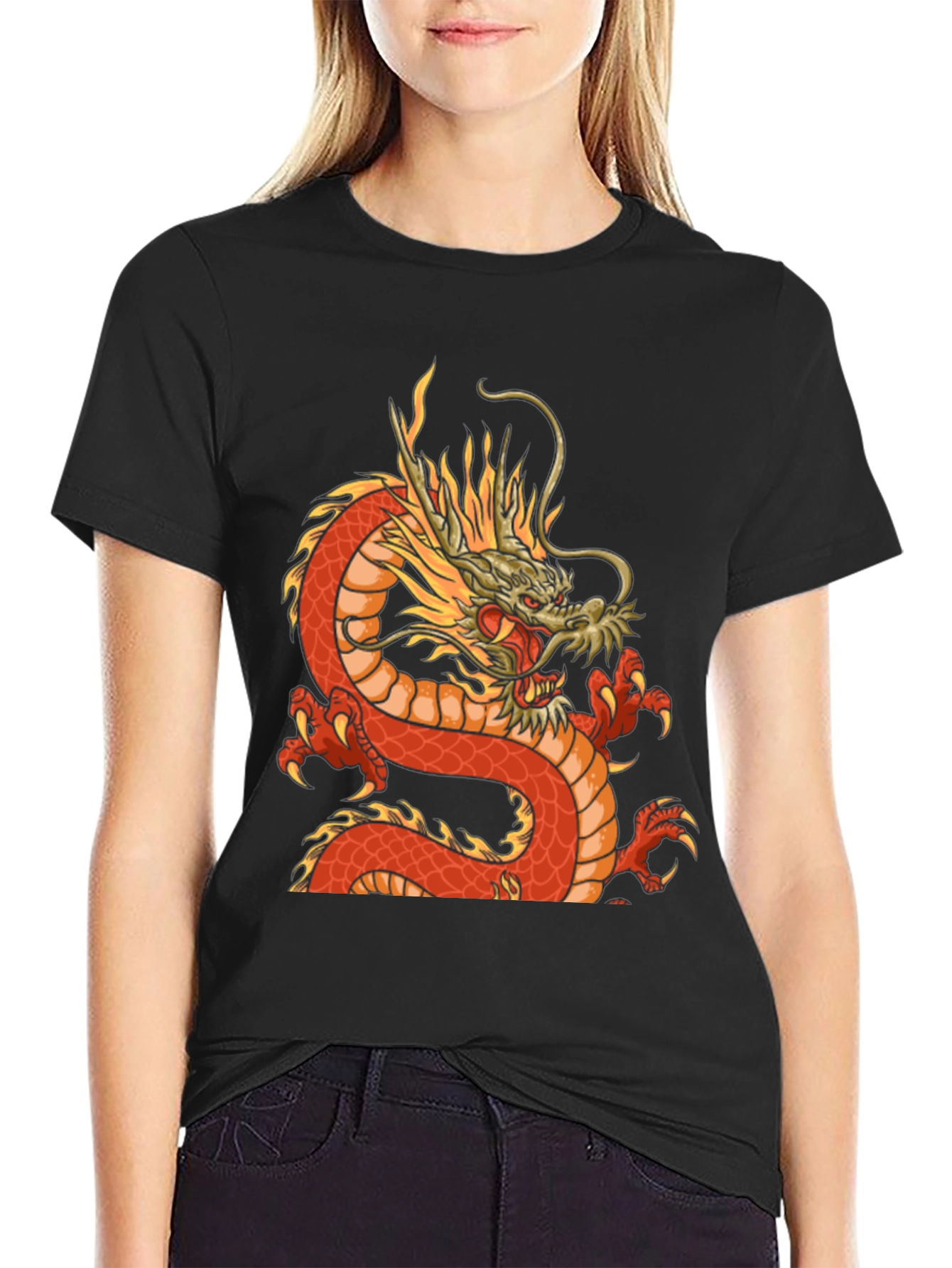 Dragon Graphic Tee - Black T-Shirt