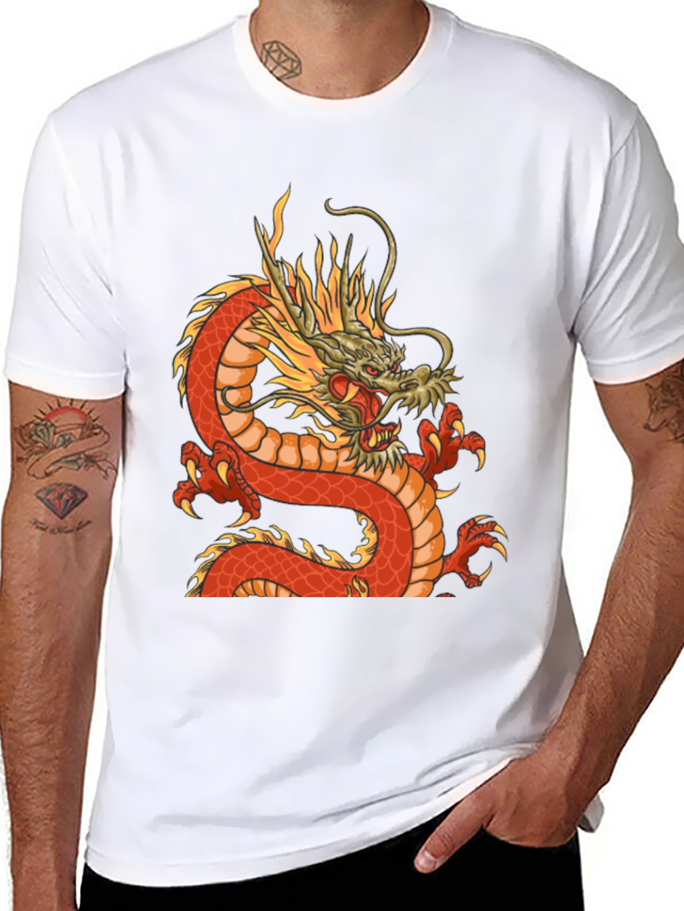 Dragon Graphic Tee - Black T-Shirt