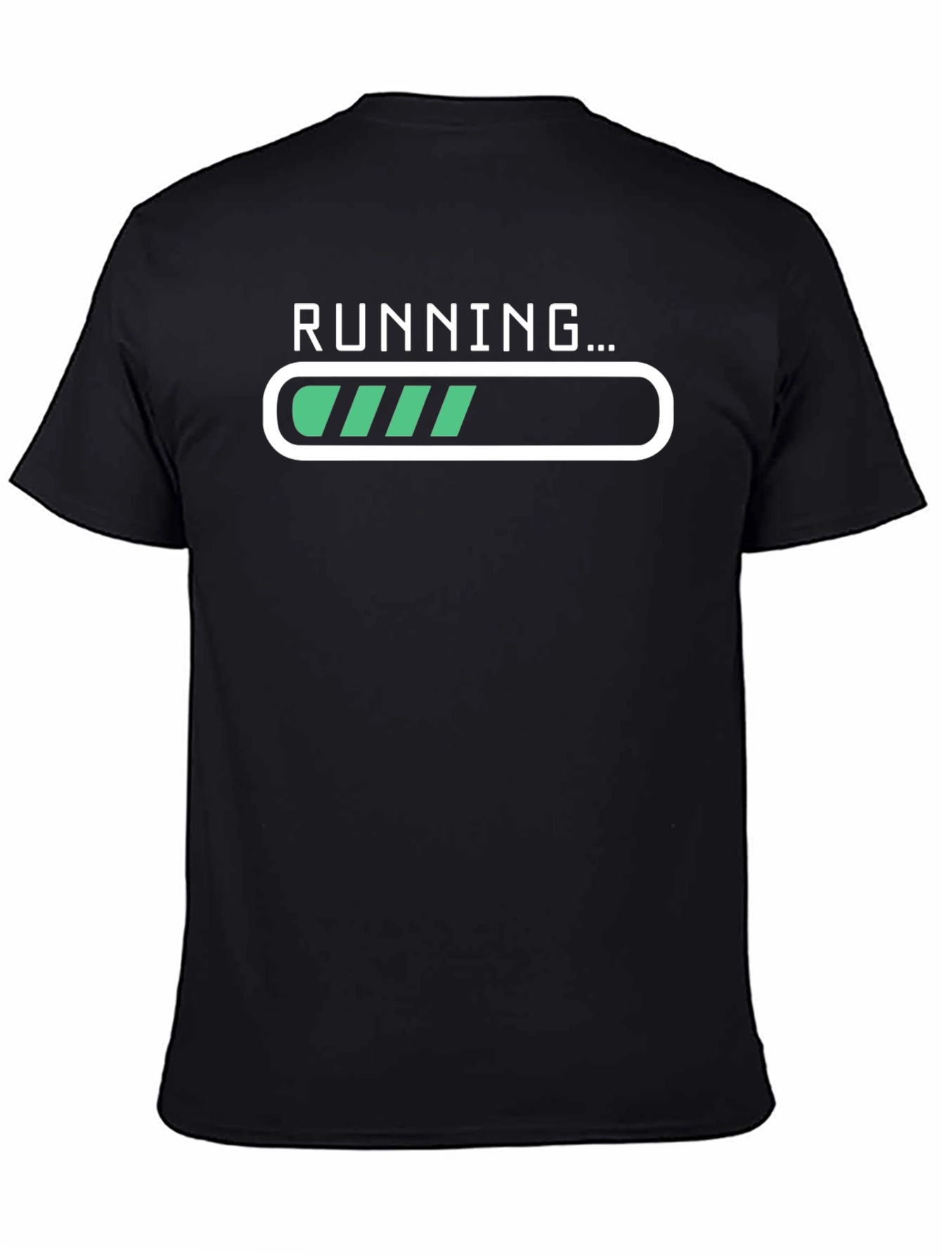 Running Loading Bar Graphic Tee - Black