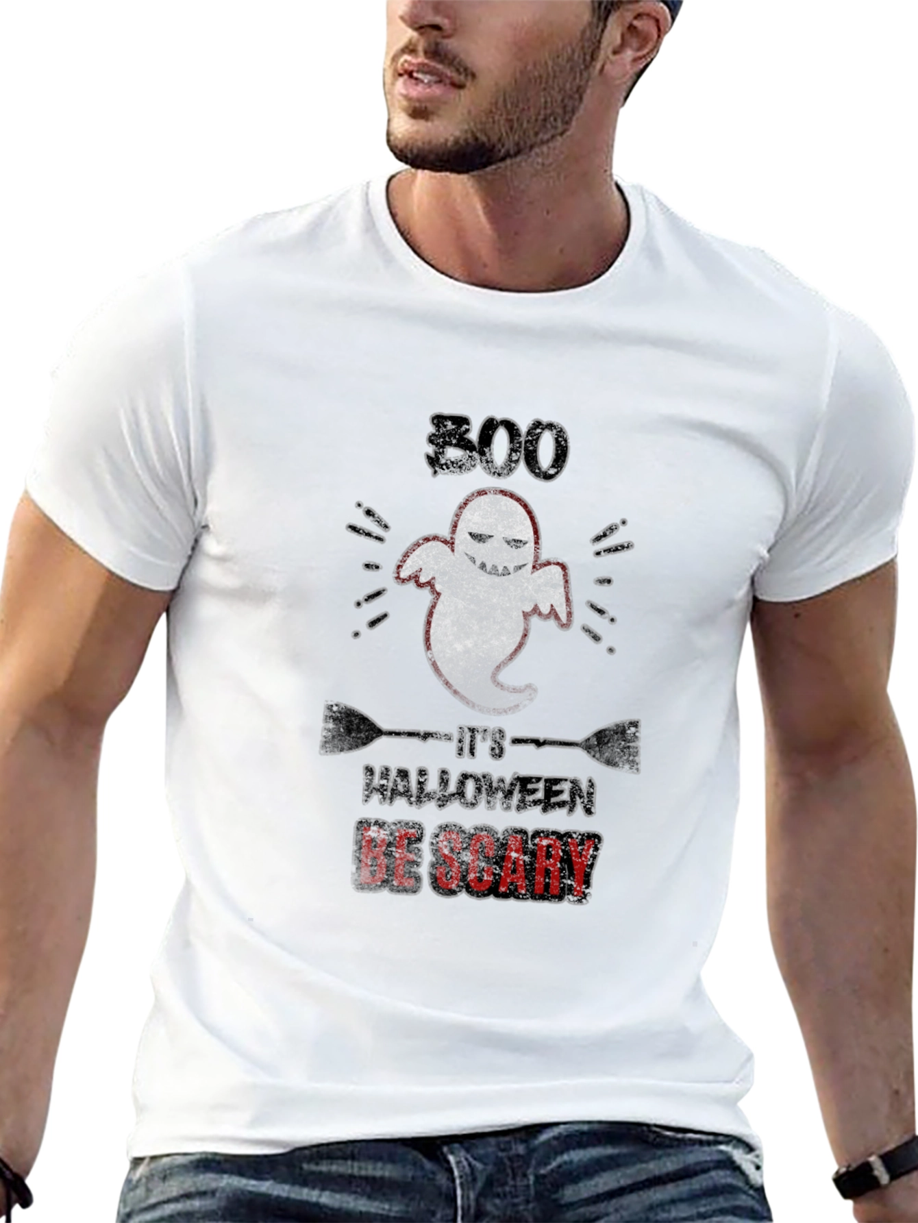 Boo Halloween T-Shirt: Spooky & Scary Style