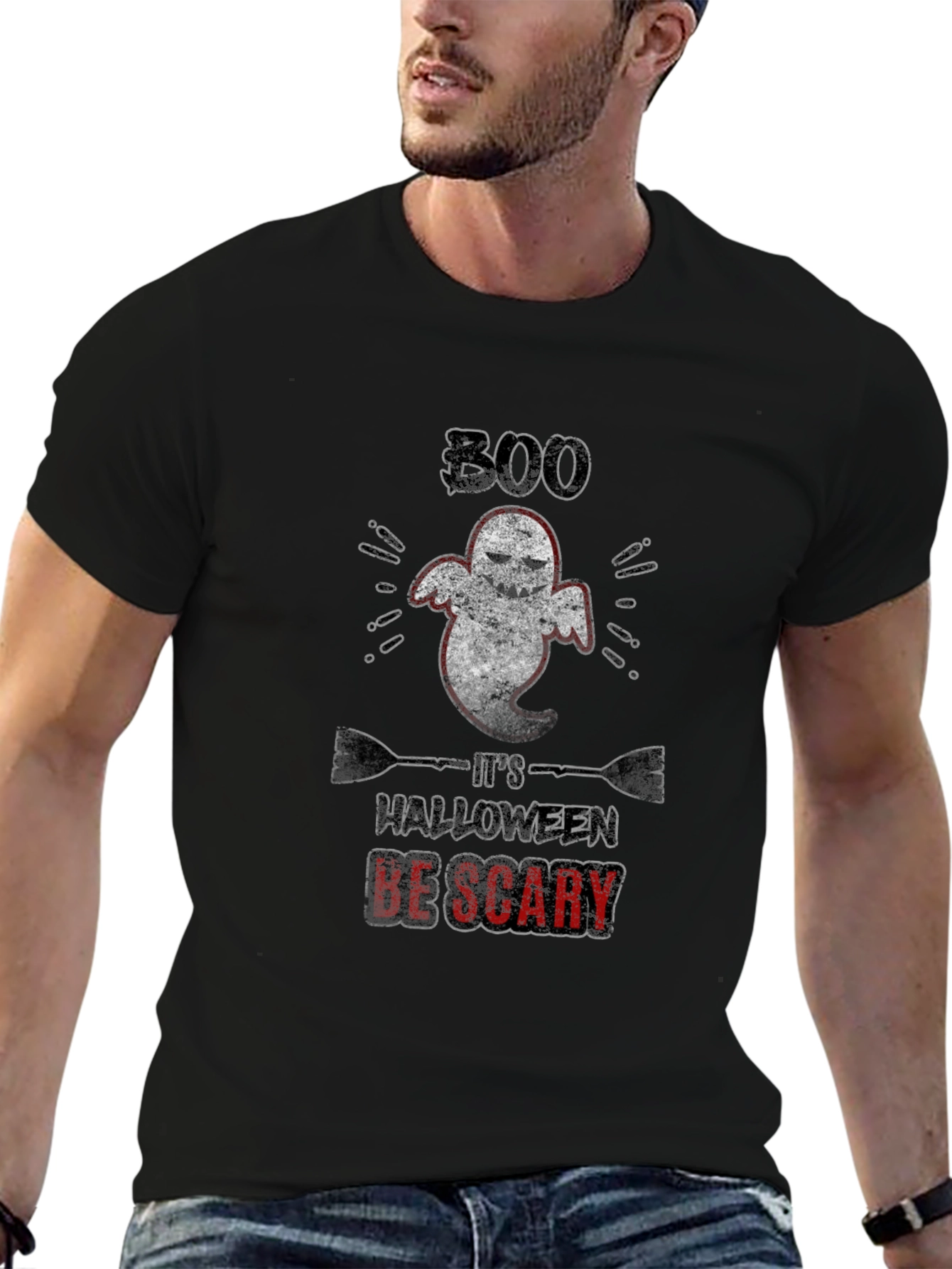 Boo Halloween T-Shirt: Spooky & Scary Style