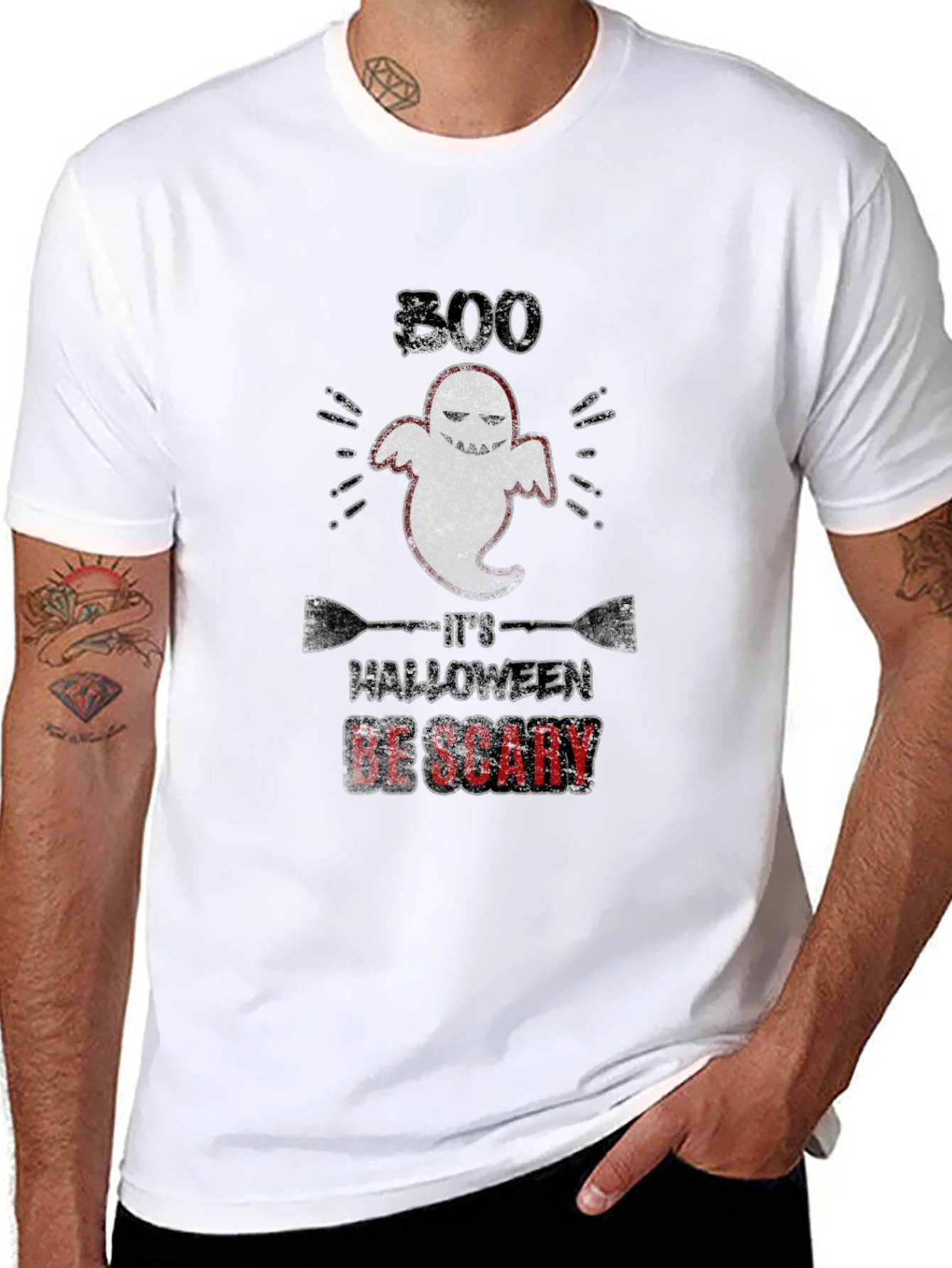 Boo Halloween T-Shirt: Spooky & Scary Style
