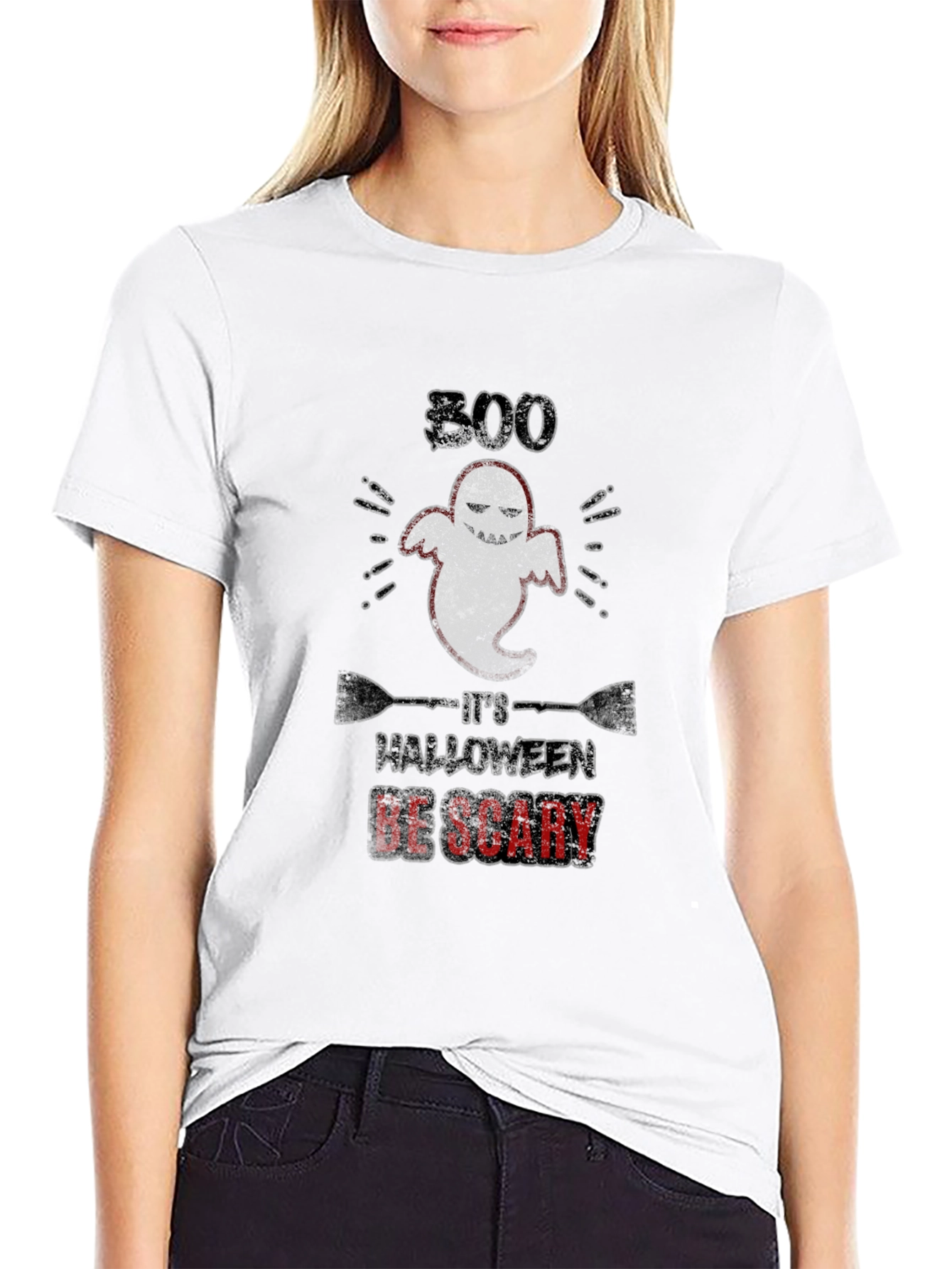 Boo Halloween T-Shirt: Spooky & Scary Style