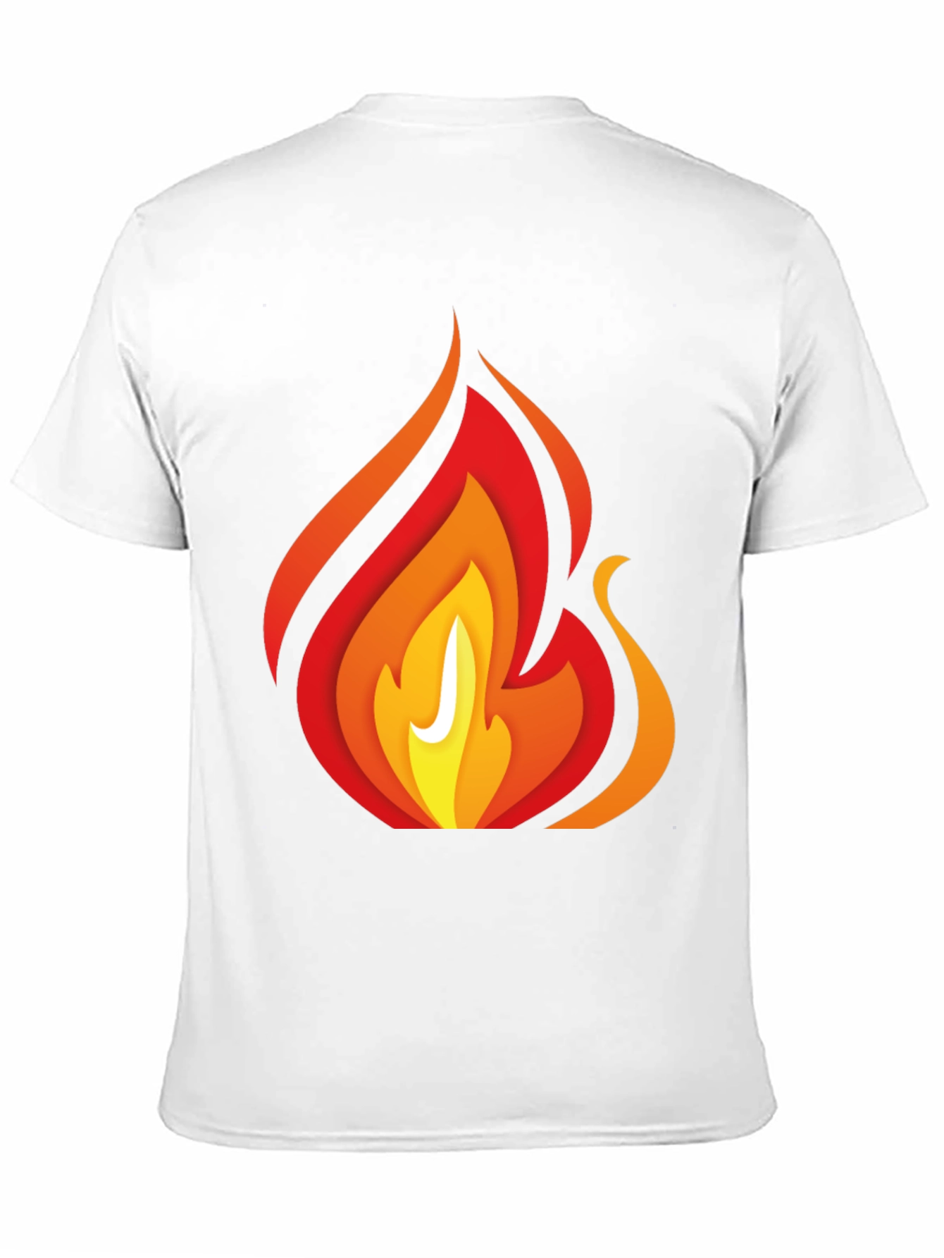 Bold Fire Graphic Print Black T-Shirt
