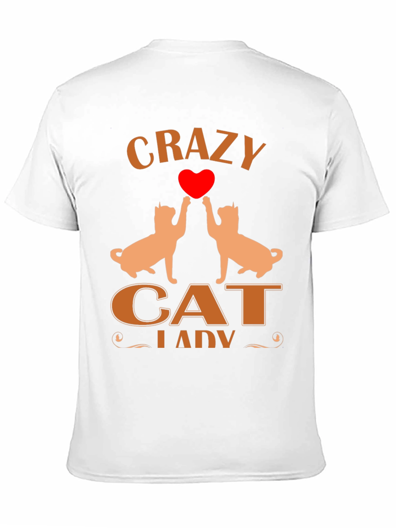 Crazy Cat Lady T-Shirt Cat Heart Tee