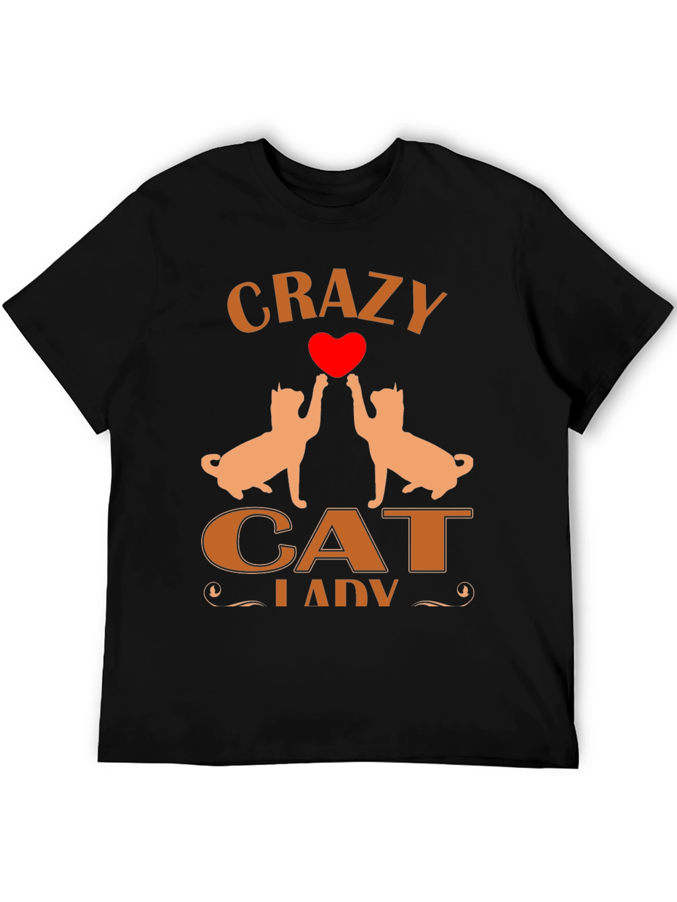 Crazy Cat Lady T-Shirt Cat Heart Tee