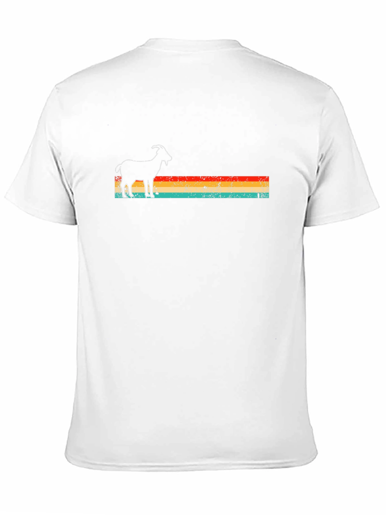 Retro Goat Graphic Tee - Black