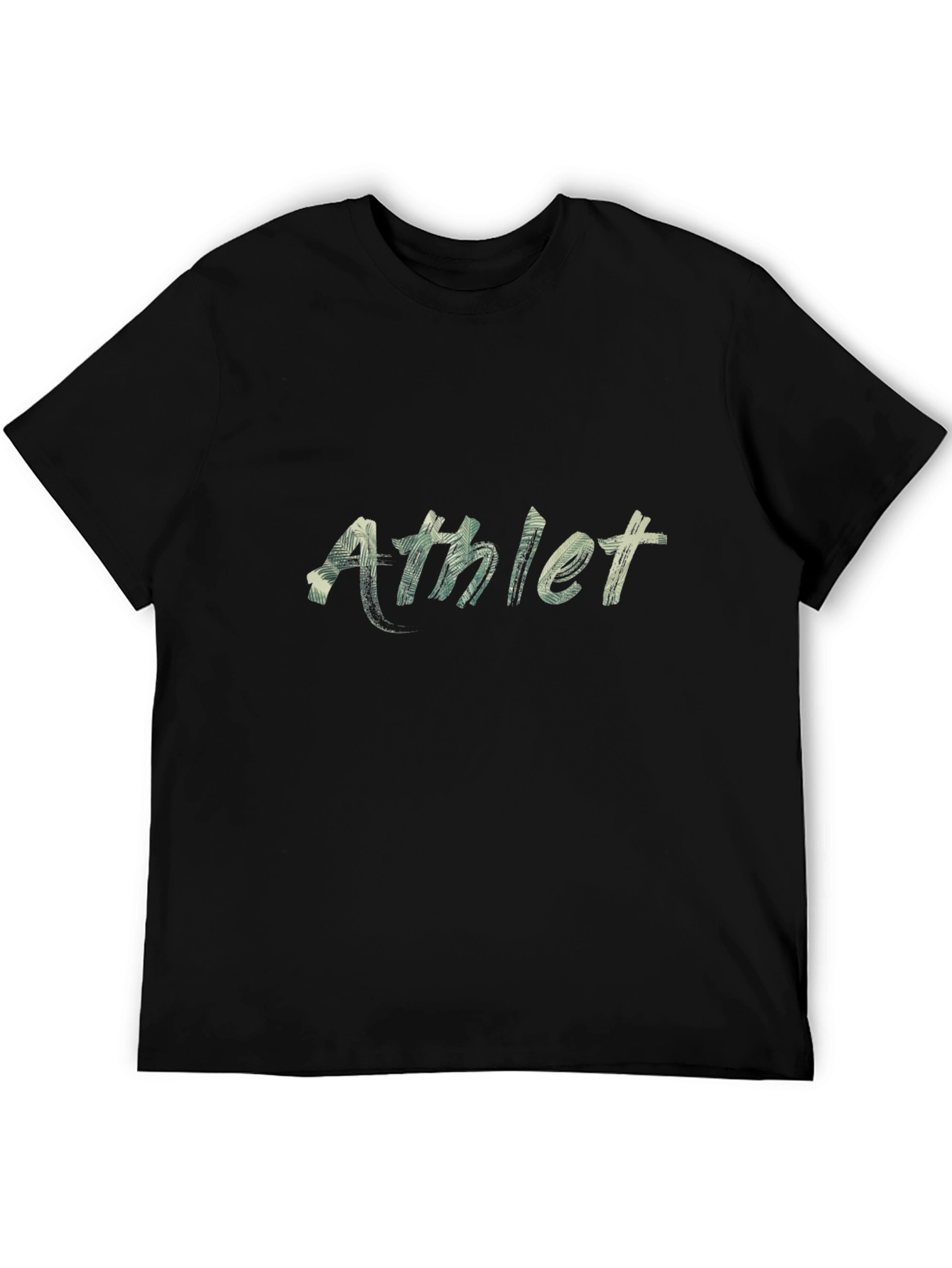 Athlete Graphic Black T-Shirt - Short Sleeve