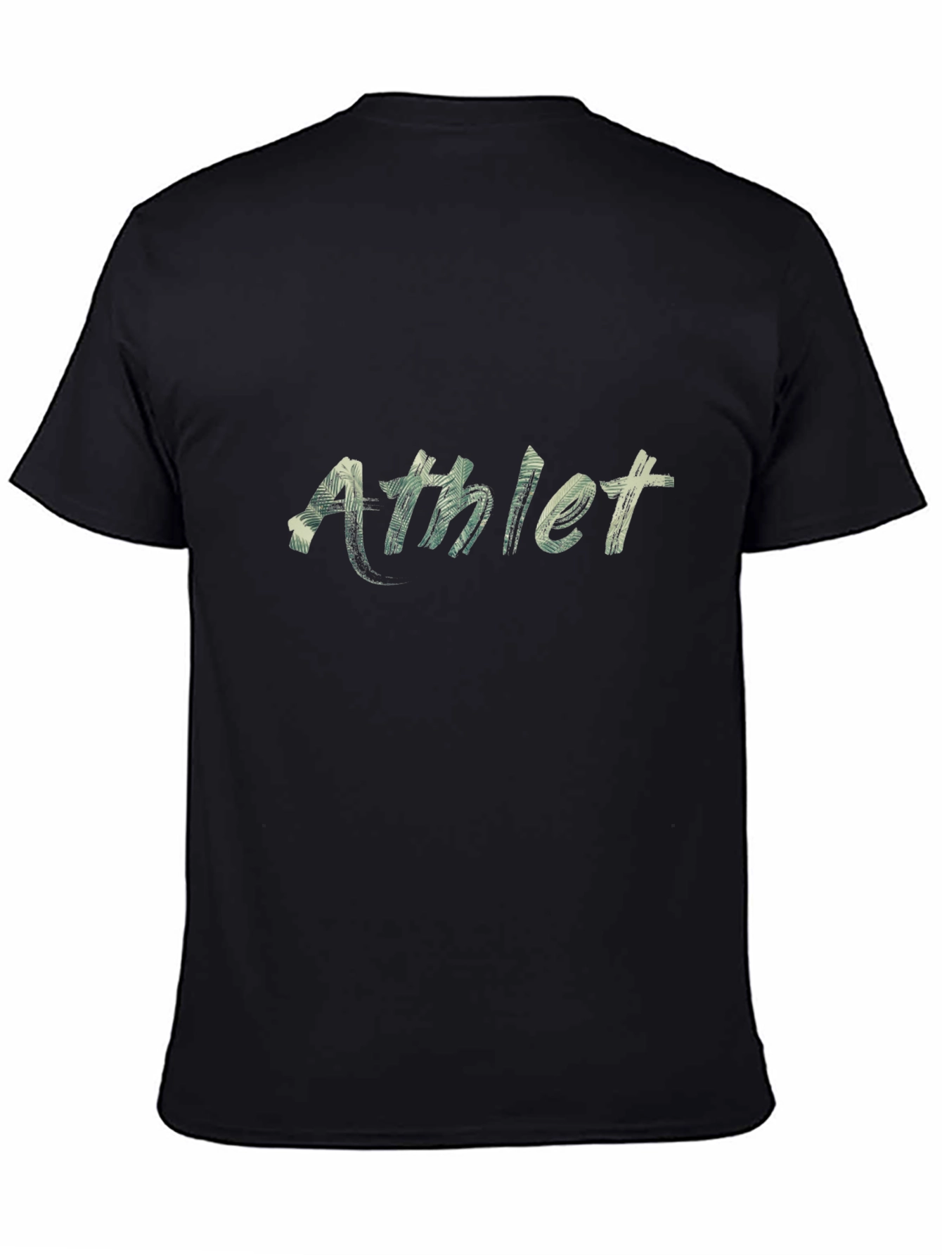 Athlete Graphic Black T-Shirt - Short Sleeve