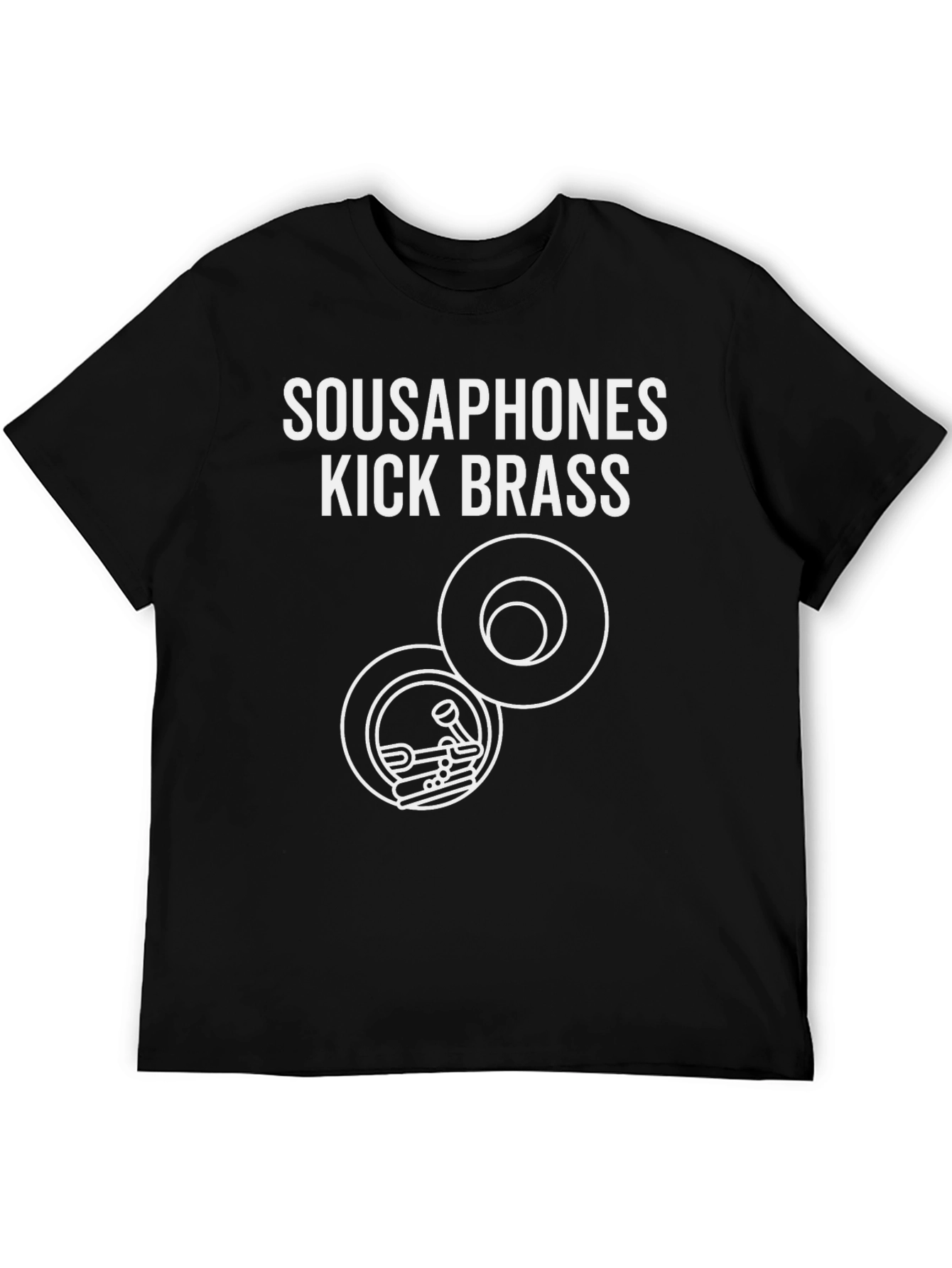 Sousaphones Kick Brass Black T-Shirt