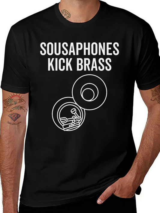Sousaphones Kick Brass Black T-Shirt