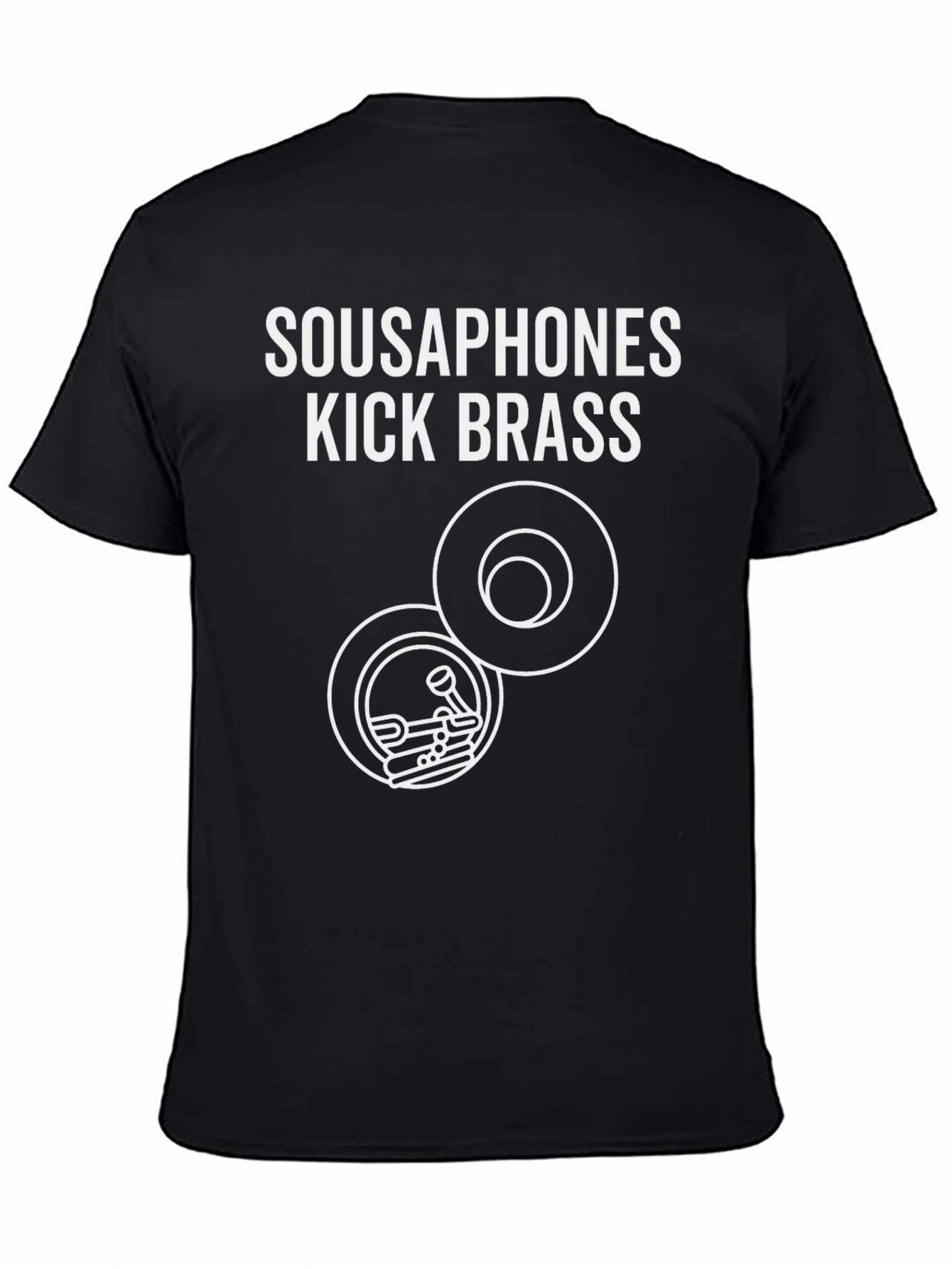 Sousaphones Kick Brass Black T-Shirt