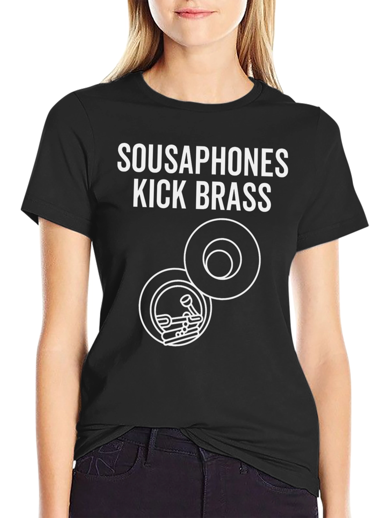 Sousaphones Kick Brass Black T-Shirt