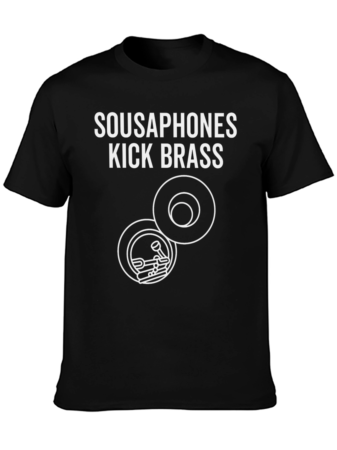 Sousaphones Kick Brass Black T-Shirt