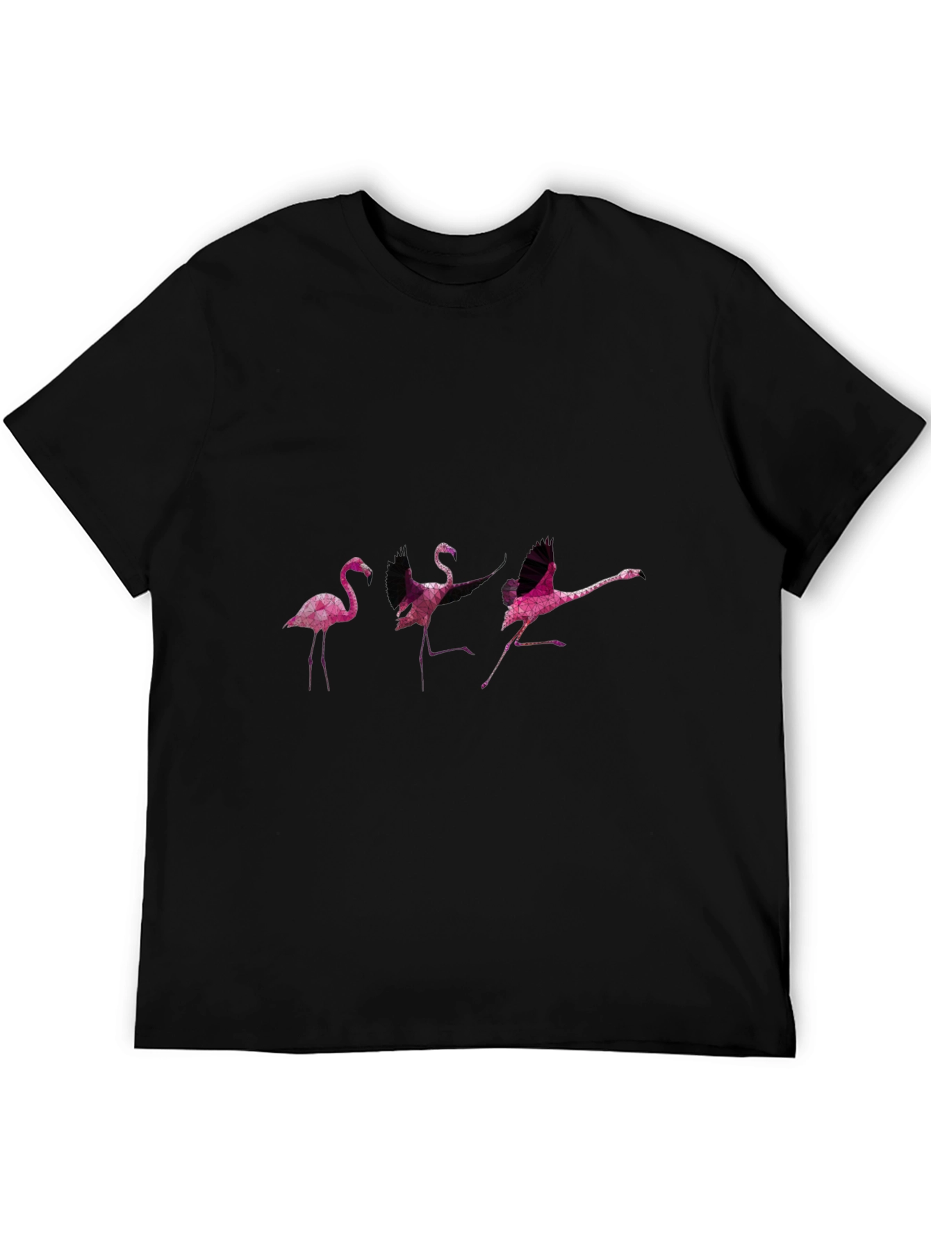 Flamingo Dance Black T-Shirt