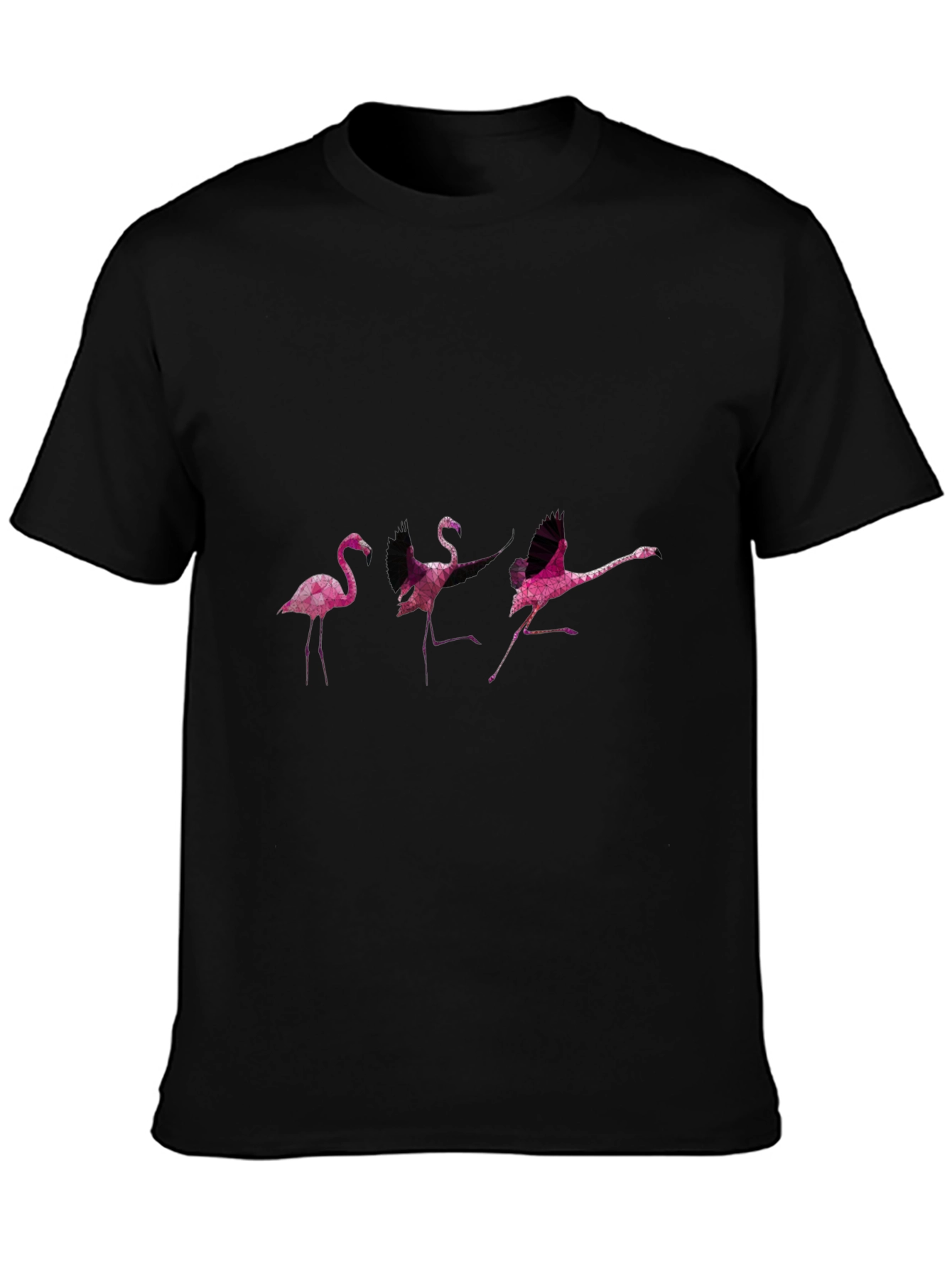 Flamingo Dance Black T-Shirt