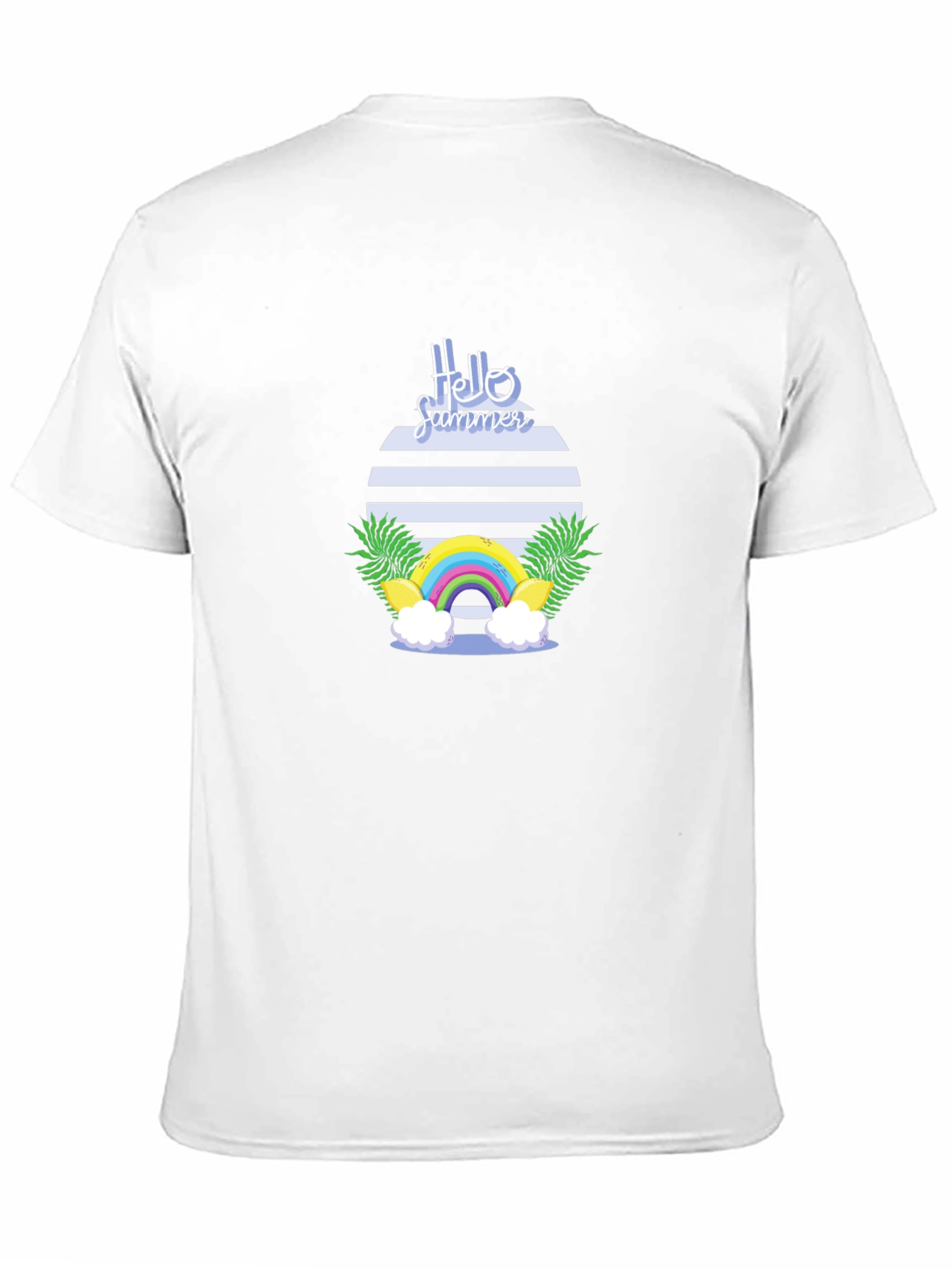 Hello Summer Graphic Tee - Black Cotton Casual T-Shirt
