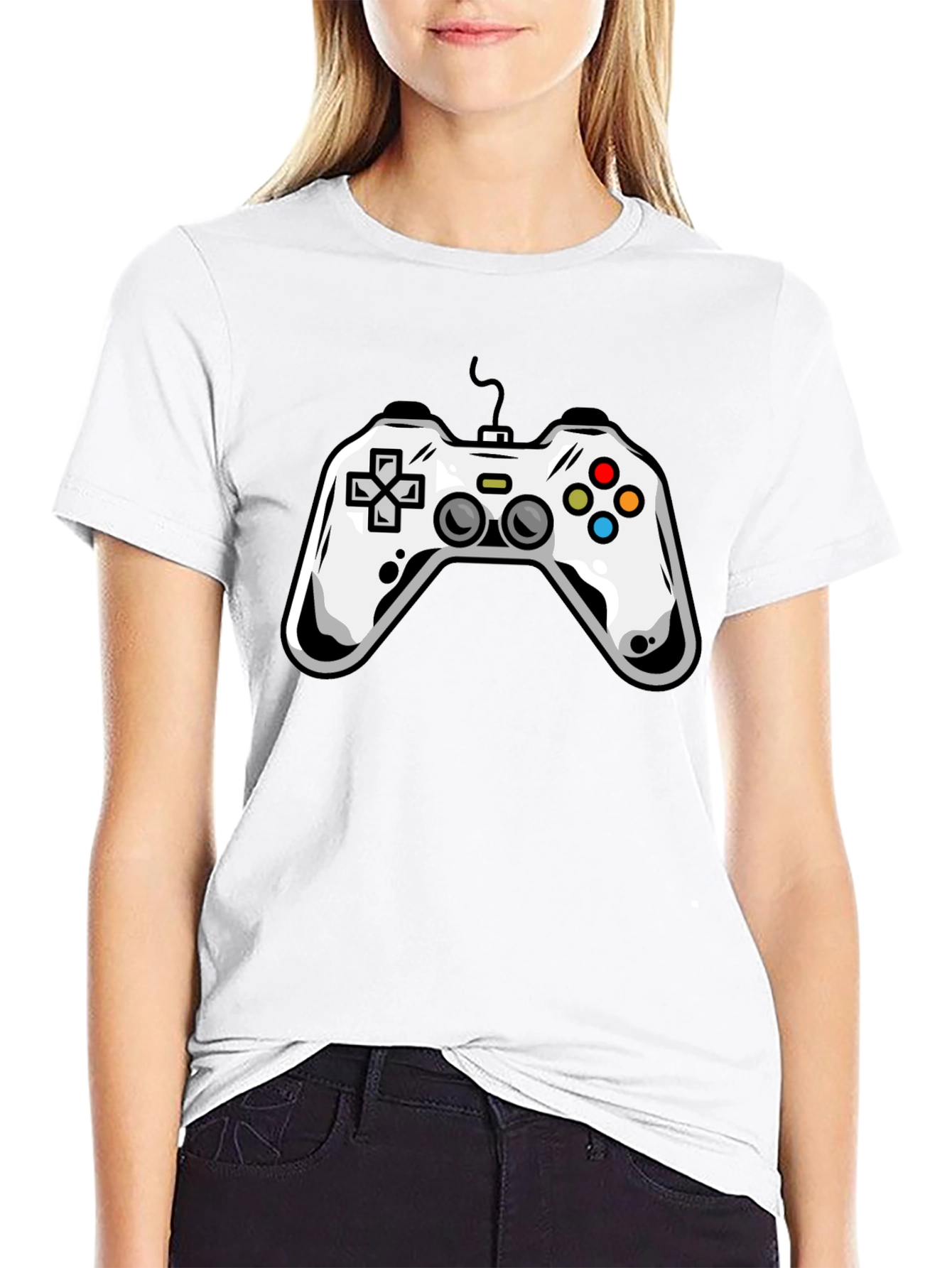 Gamer Controller Graphic Tee - Black