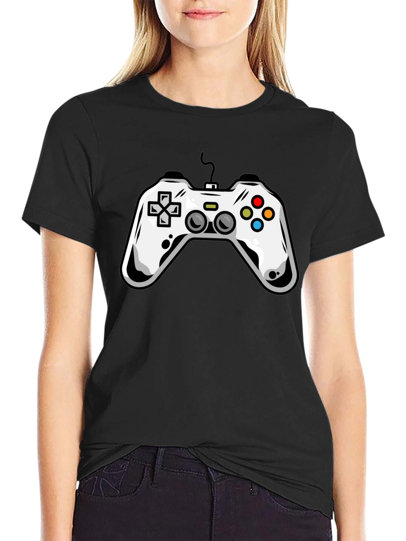 Gamer Controller Graphic Tee - Black