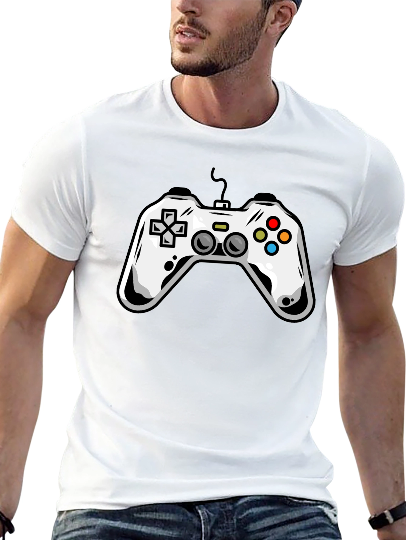 Gamer Controller Graphic Tee - Black