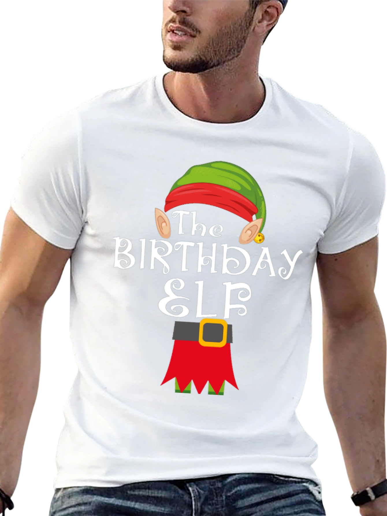 Birthday Elf T-Shirt - Holiday Festive Wear