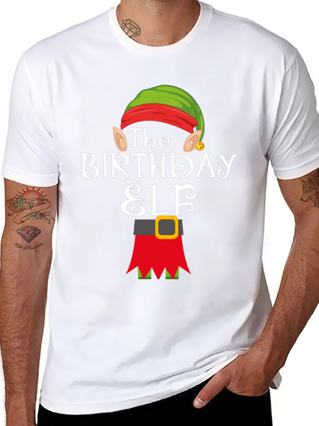 Birthday Elf T-Shirt - Holiday Festive Wear