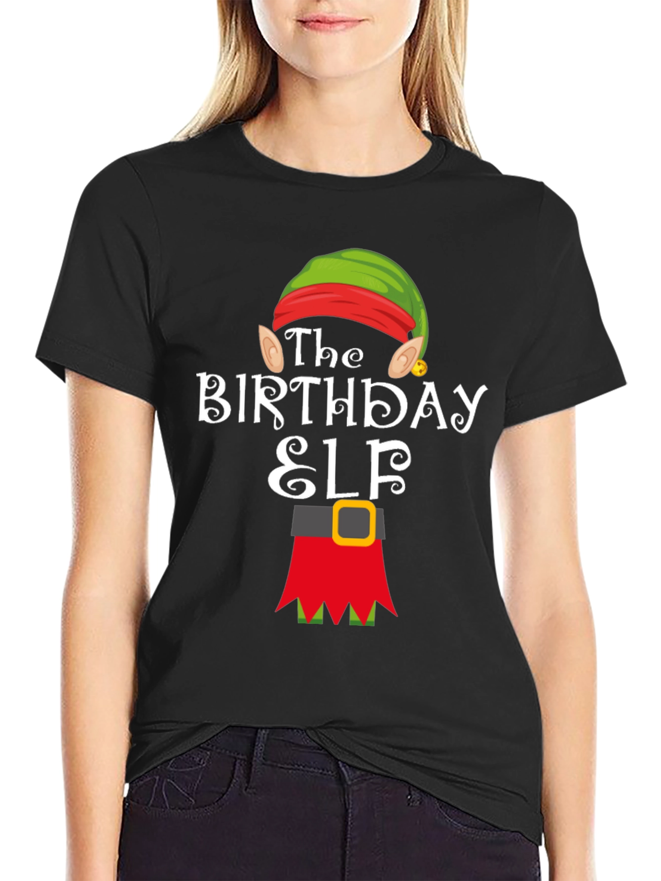 Birthday Elf T-Shirt - Holiday Festive Wear