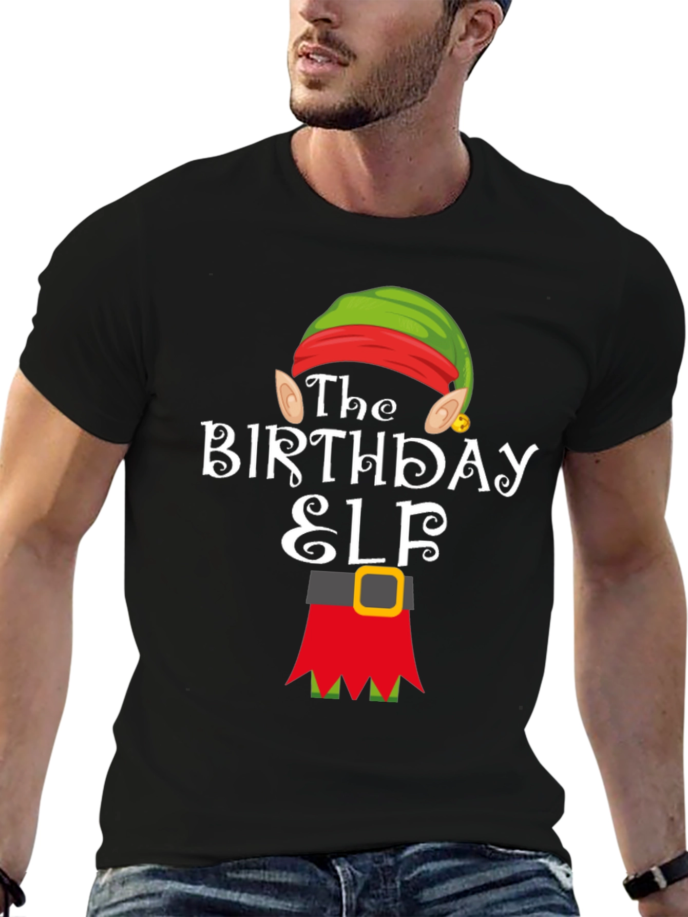 Birthday Elf T-Shirt - Holiday Festive Wear