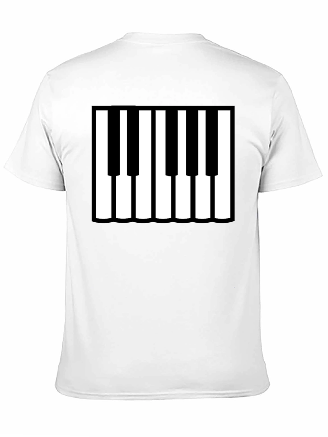 Piano Keys Graphic Black T-Shirt