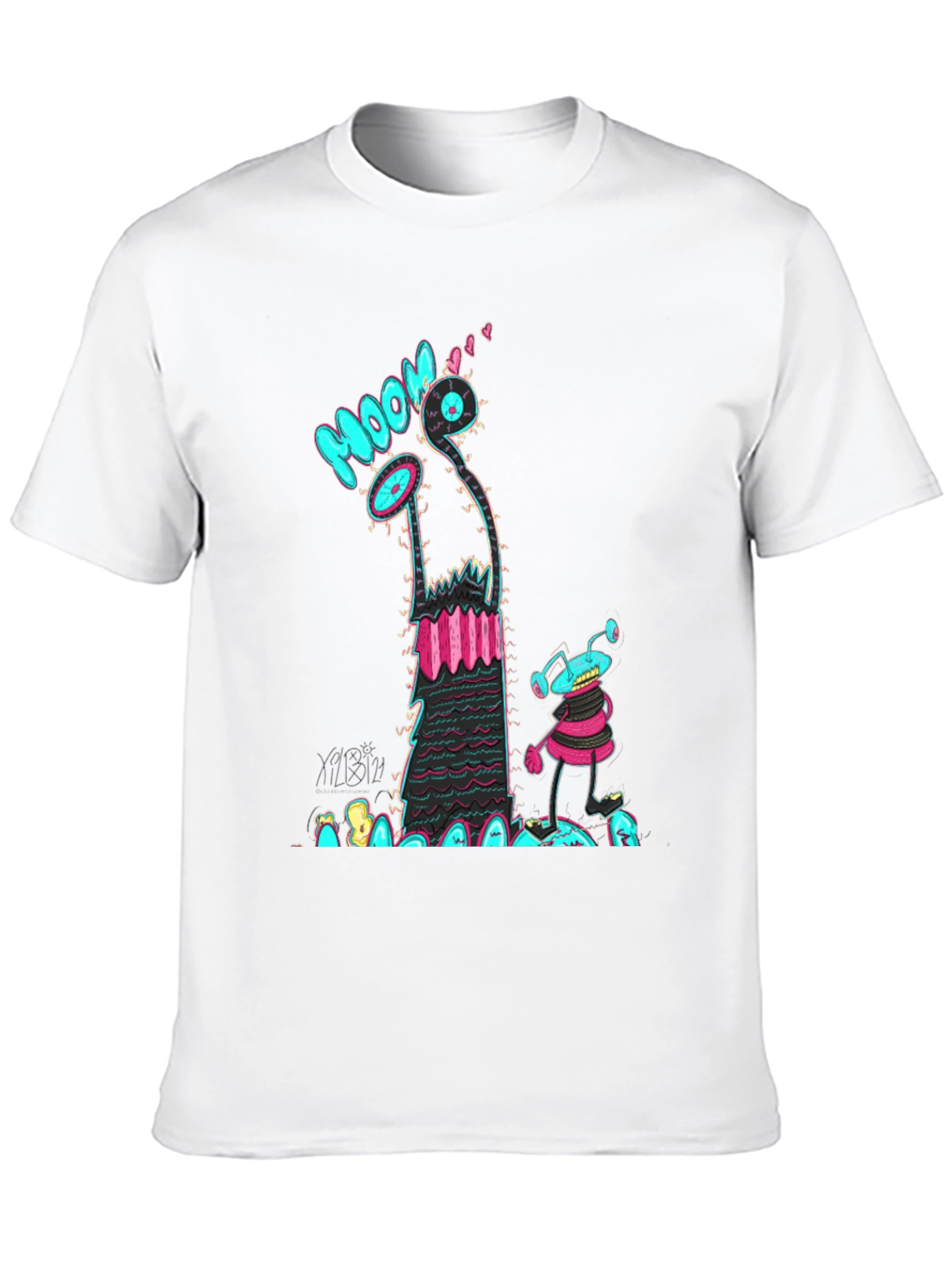 Groovy Alien Graphic T-Shirt - Black