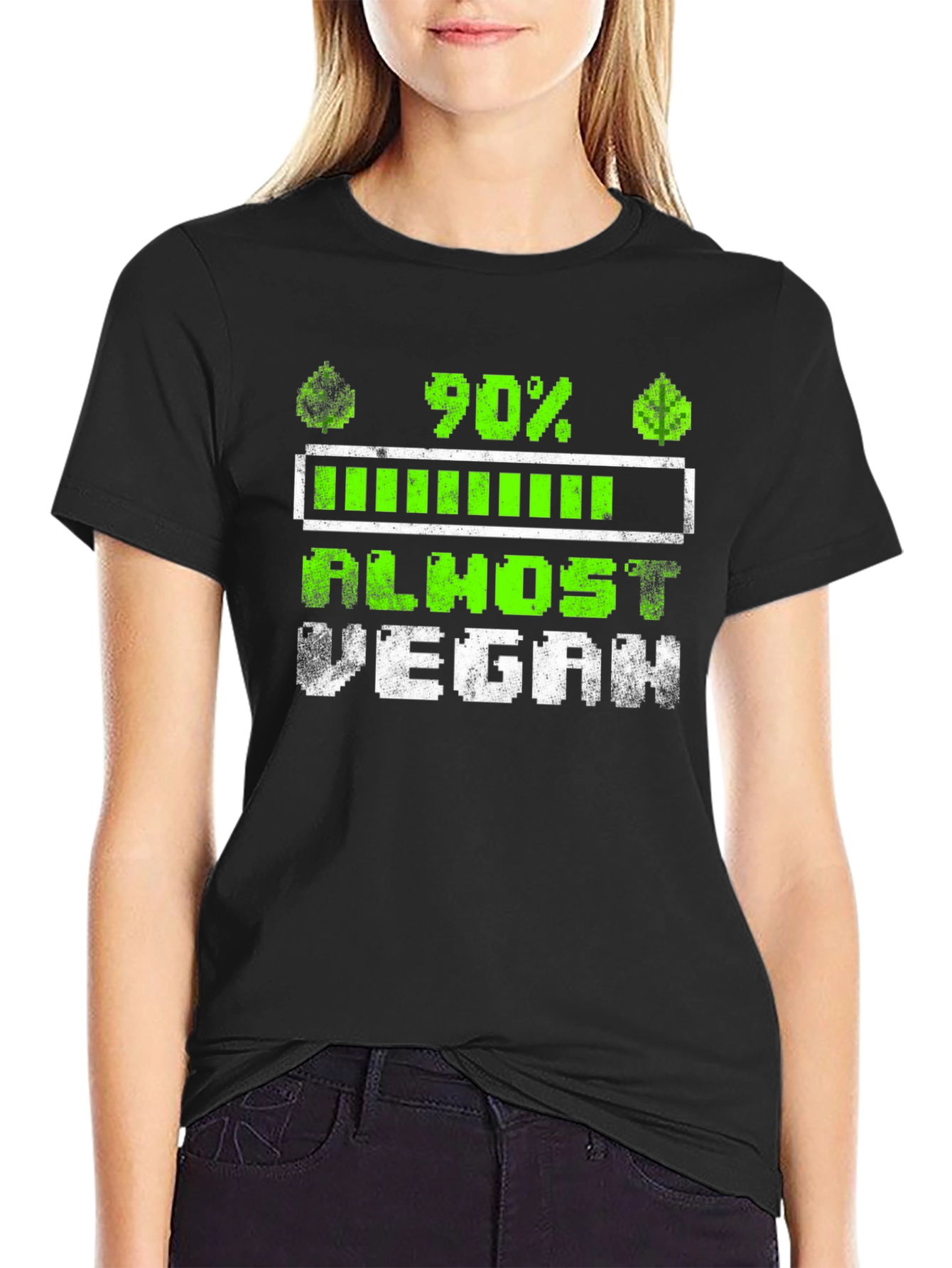 Almost Vegan Loading Funny T-Shirt