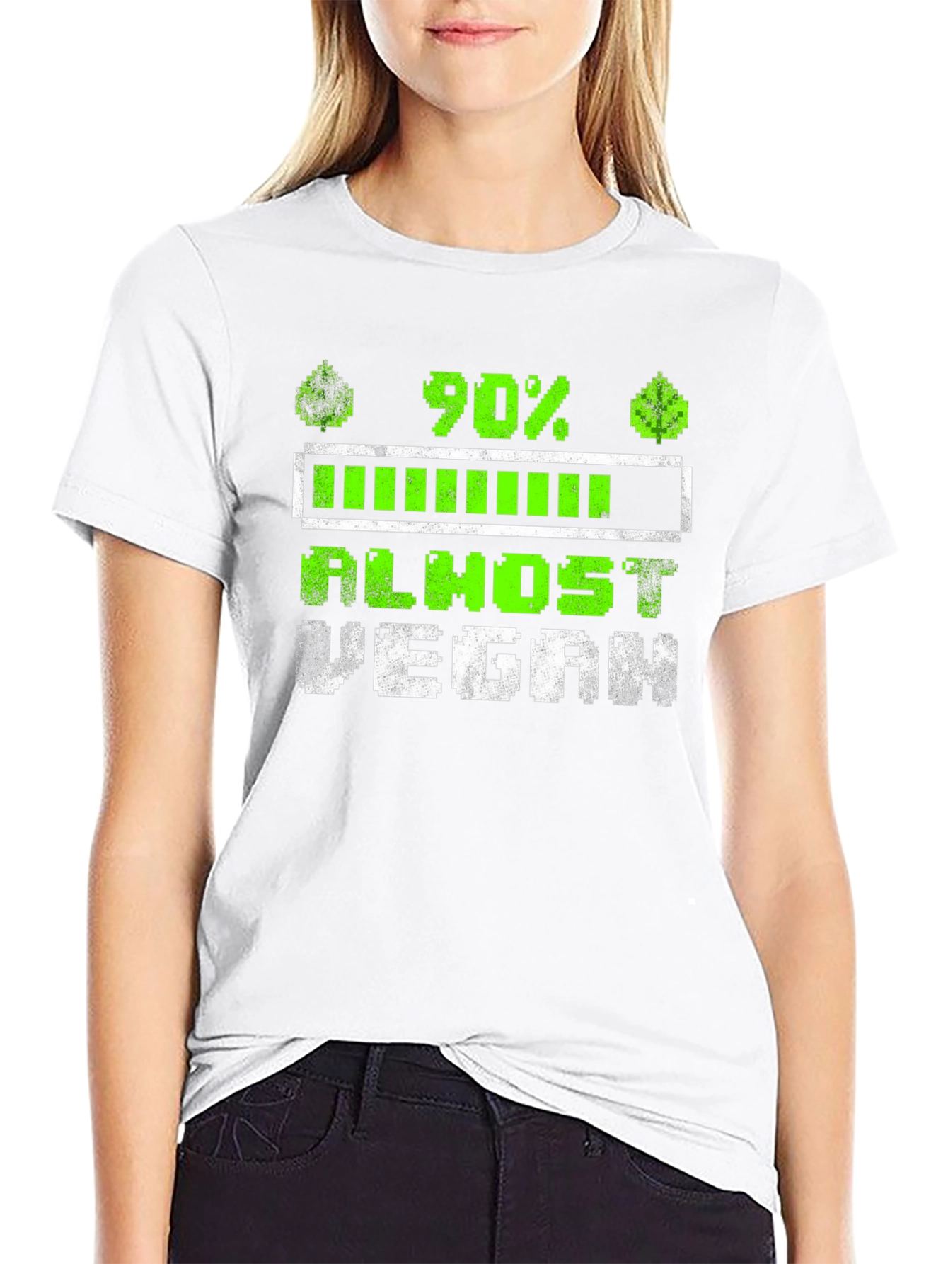 Almost Vegan Loading Funny T-Shirt