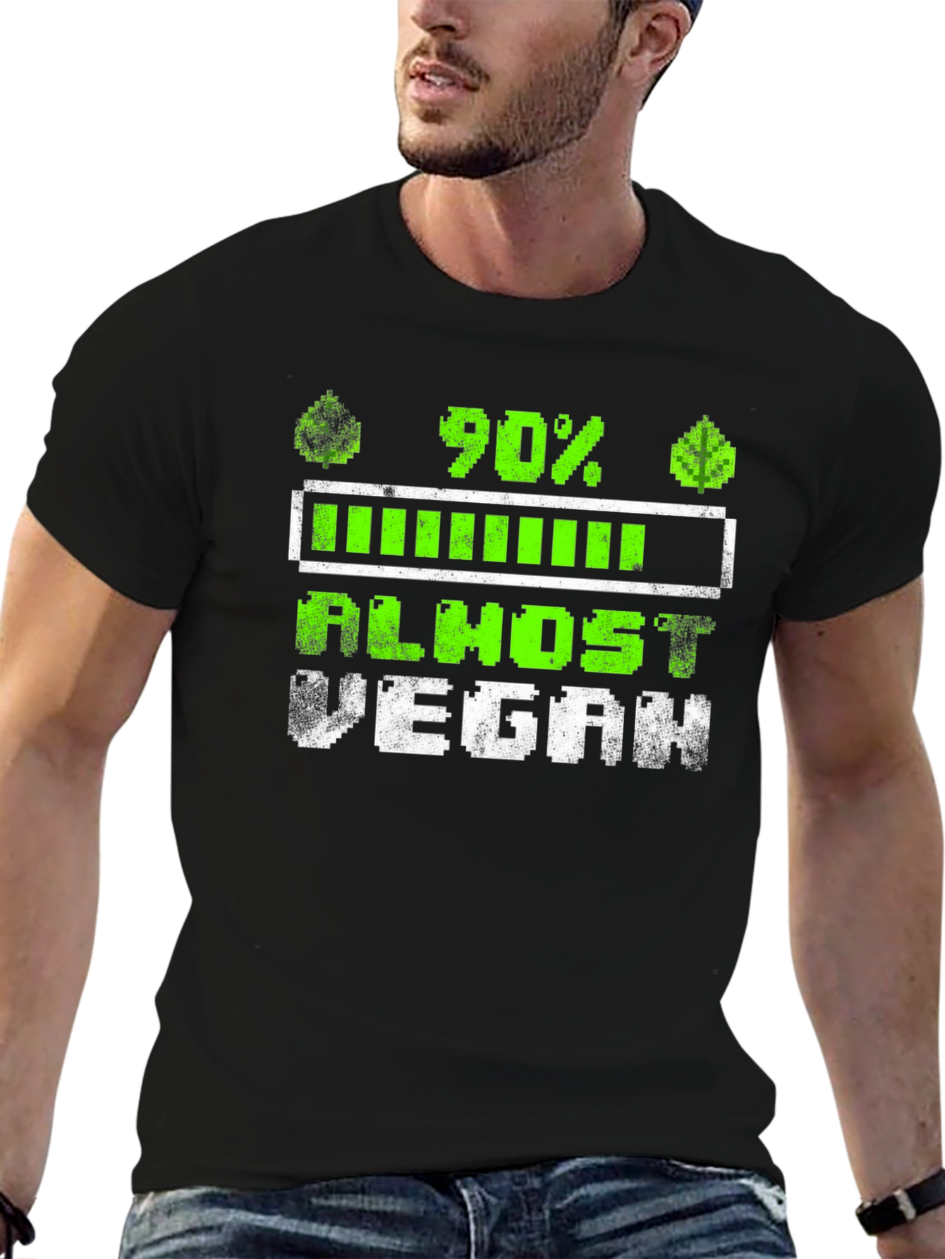 Almost Vegan Loading Funny T-Shirt