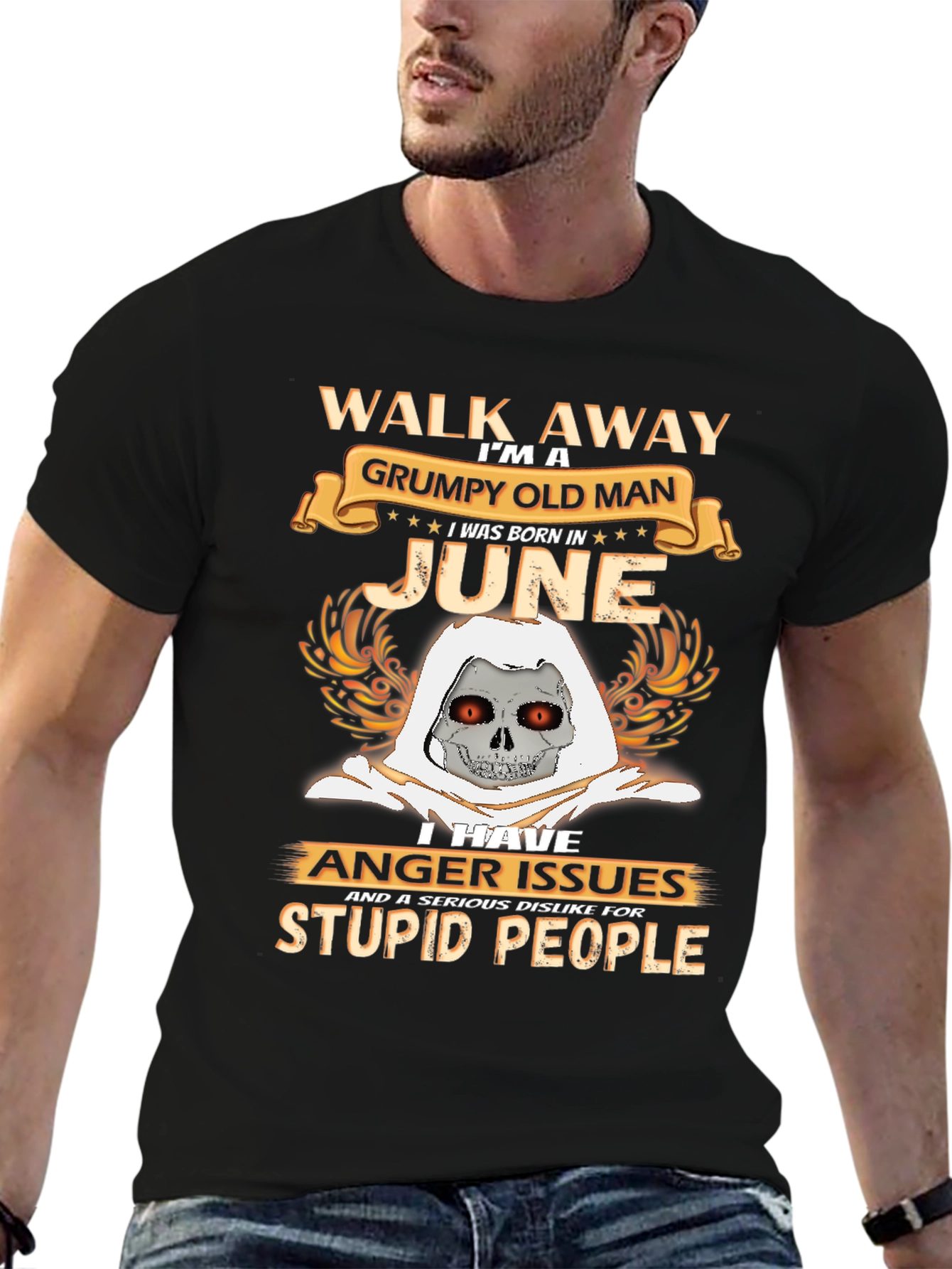 Grumpy Old Man June Birthday T-Shirt