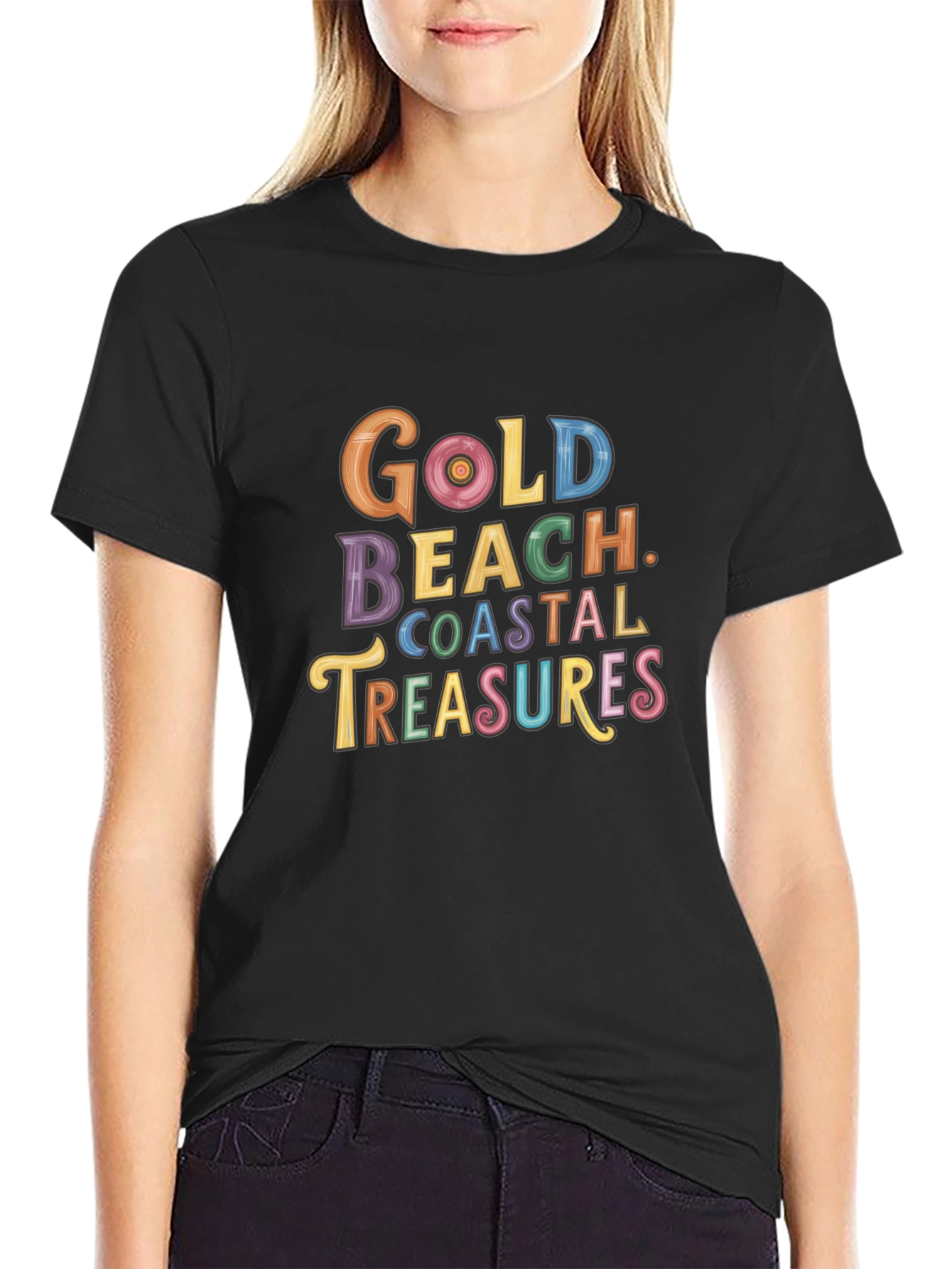 Gold Beach Coastal Treasures Graphic Tee