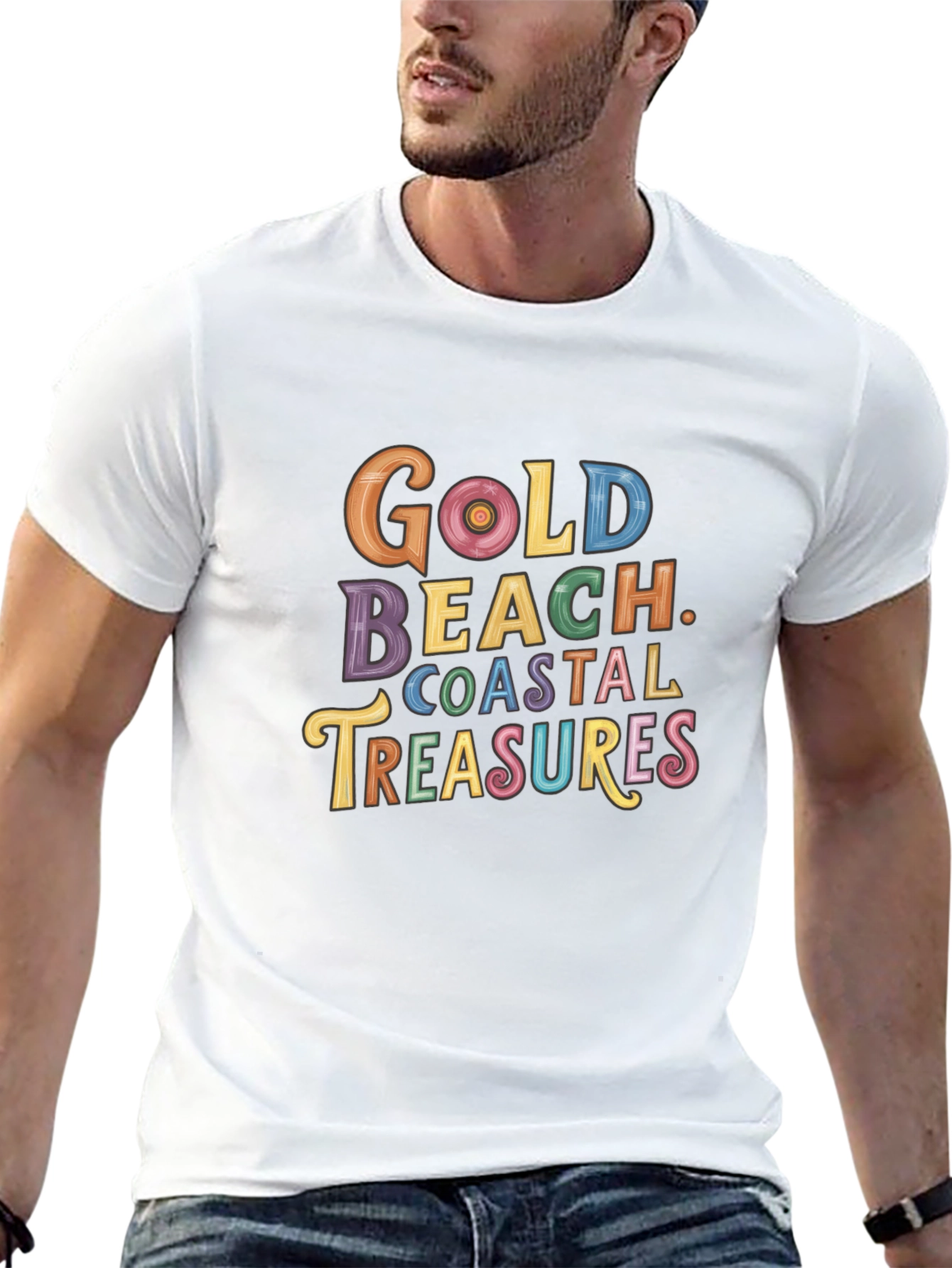 Gold Beach Coastal Treasures Graphic Tee