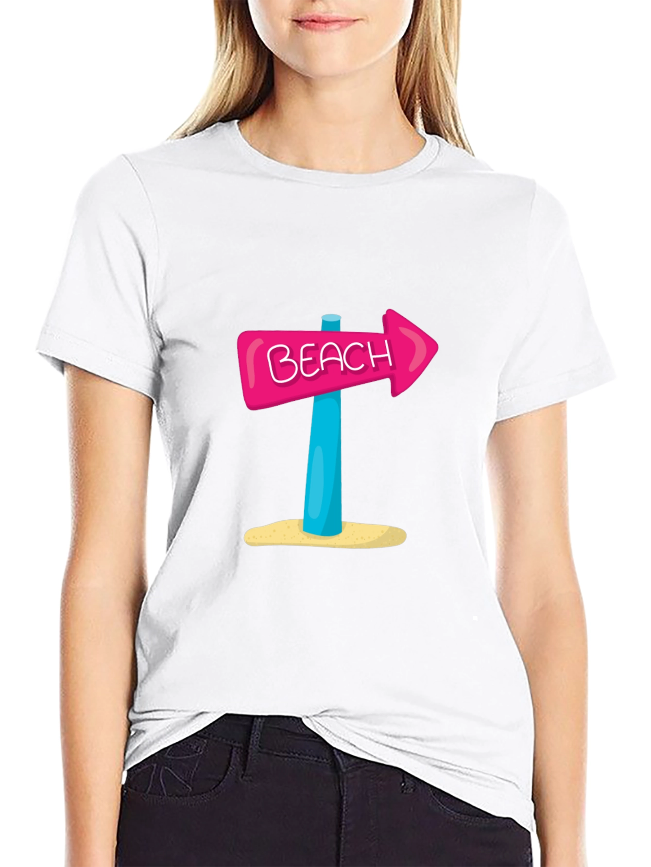 Beach Arrow Graphic T-Shirt - Summer Vibes