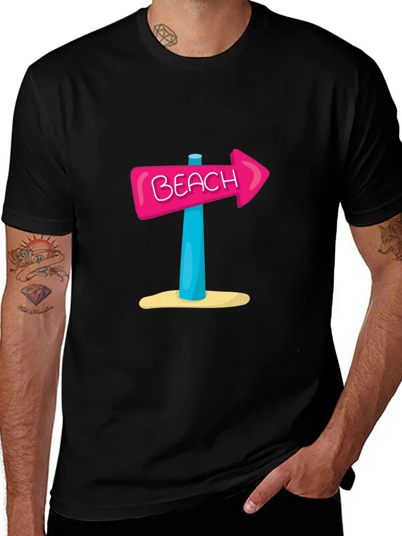 Beach Arrow Graphic T-Shirt - Summer Vibes