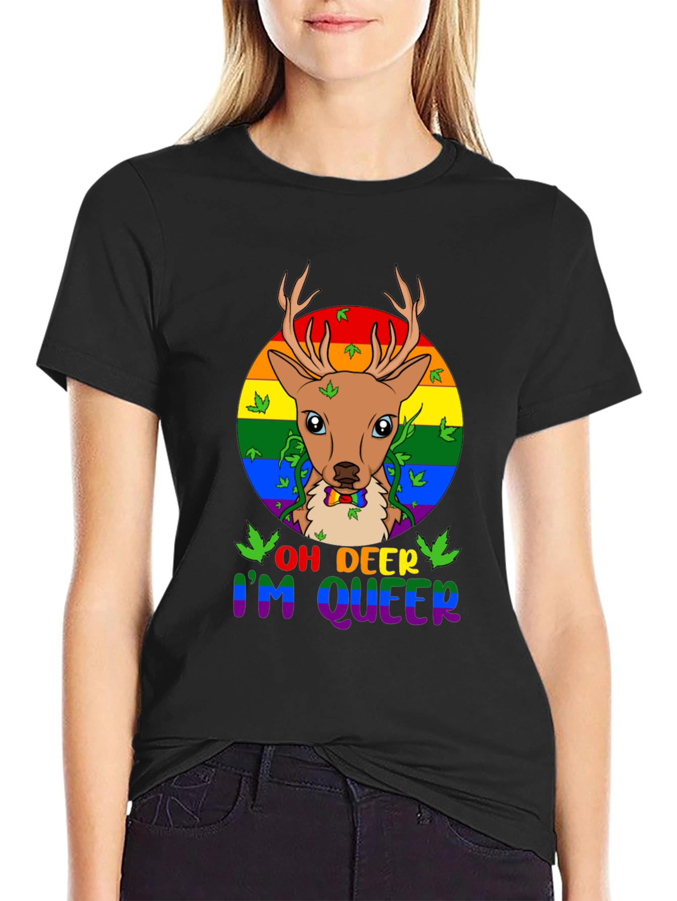 Oh Deer Im Queer T-Shirt