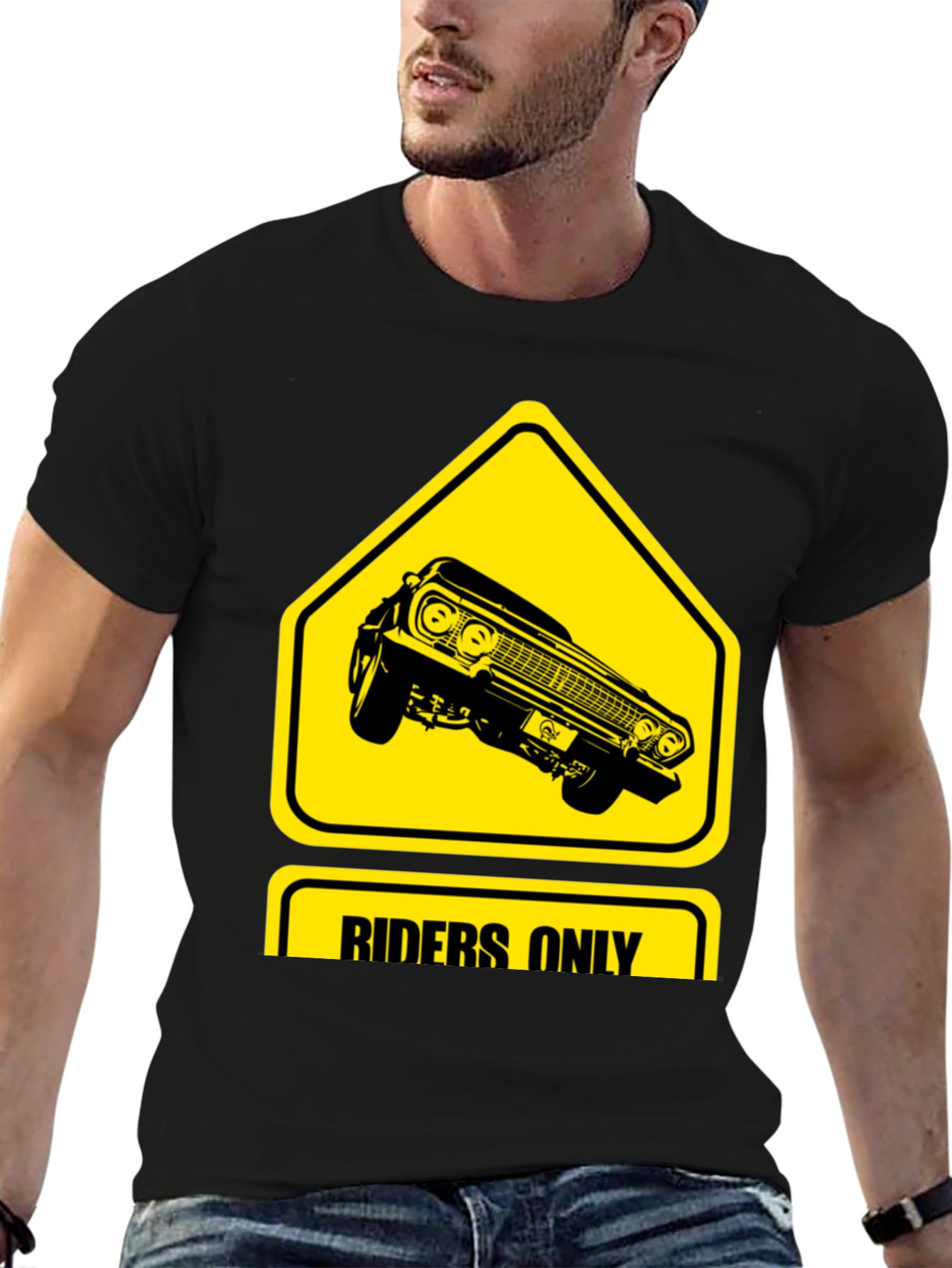 Riders Only T-Shirt - Classic Car Design