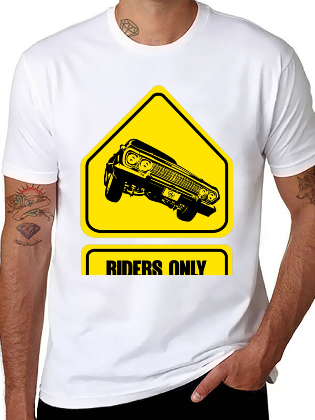 Riders Only T-Shirt - Classic Car Design