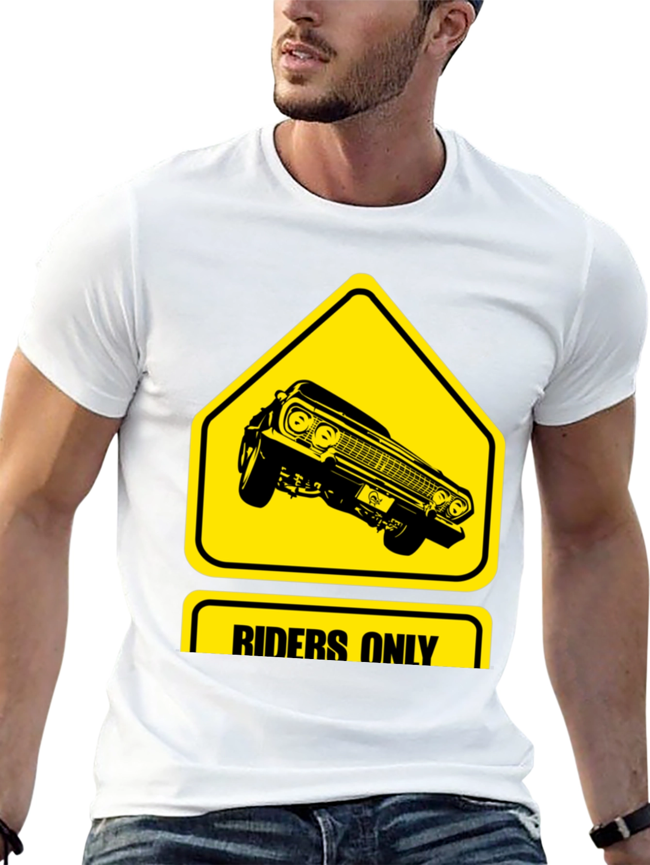 Riders Only T-Shirt - Classic Car Design