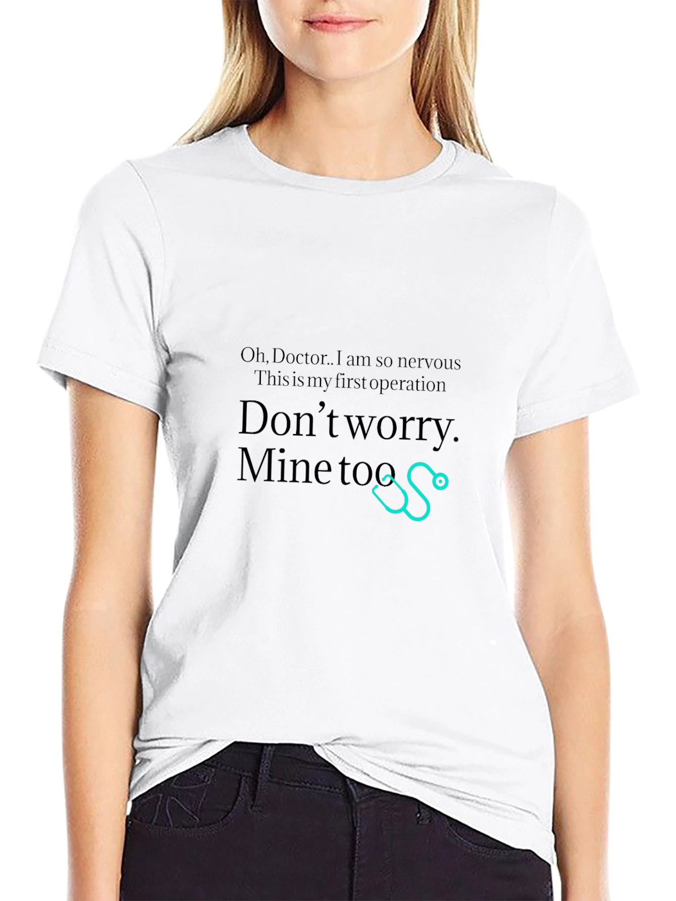 Funny Doctor First Operation Black T-Shirt